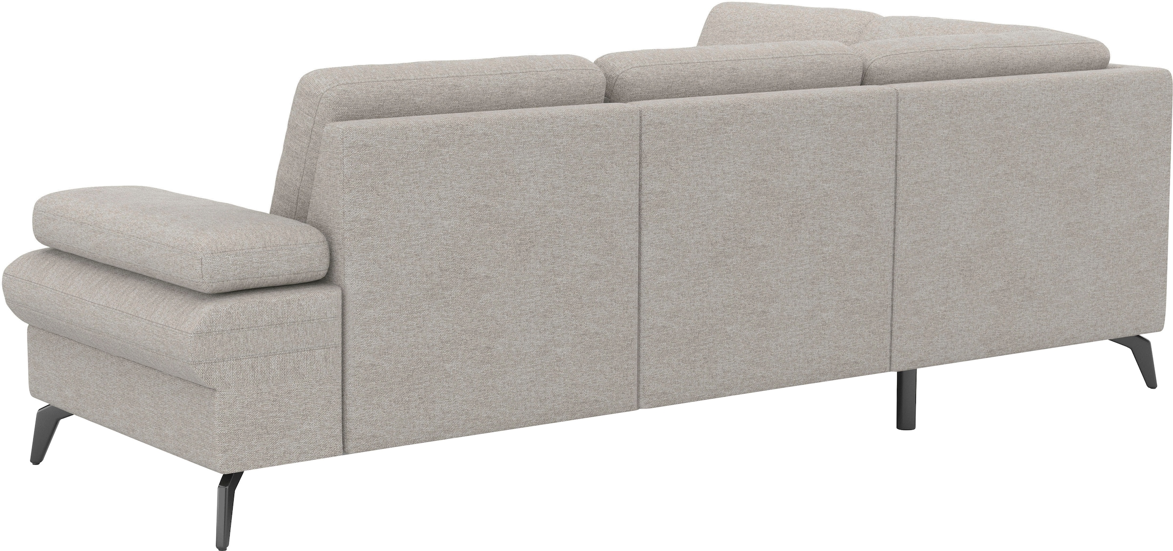 sit&more Ecksofa »Morris Jubi L-Form«, inkl. Armteilfunktion und 1 Zierkissen, wahlweise mit Bettfunktion