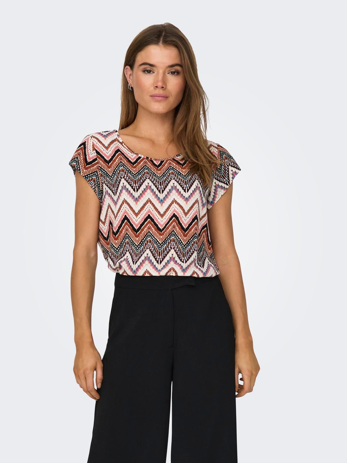 ONLY "ONLVIC S/S AOP TOP NOOS PTM" mit Allover Druck günstig online kaufen