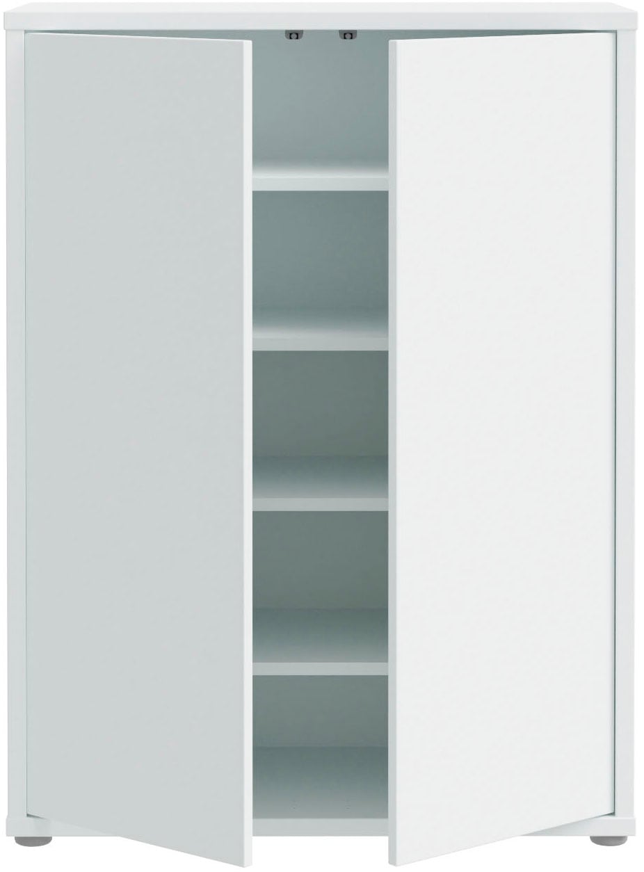 FORTE Schuhschrank »Alice Springs«, (B/H/T 74,5/99,1/34,9 cm), Stauraumschrank, Mehrzweckschrank, grifflose Front, Push to open