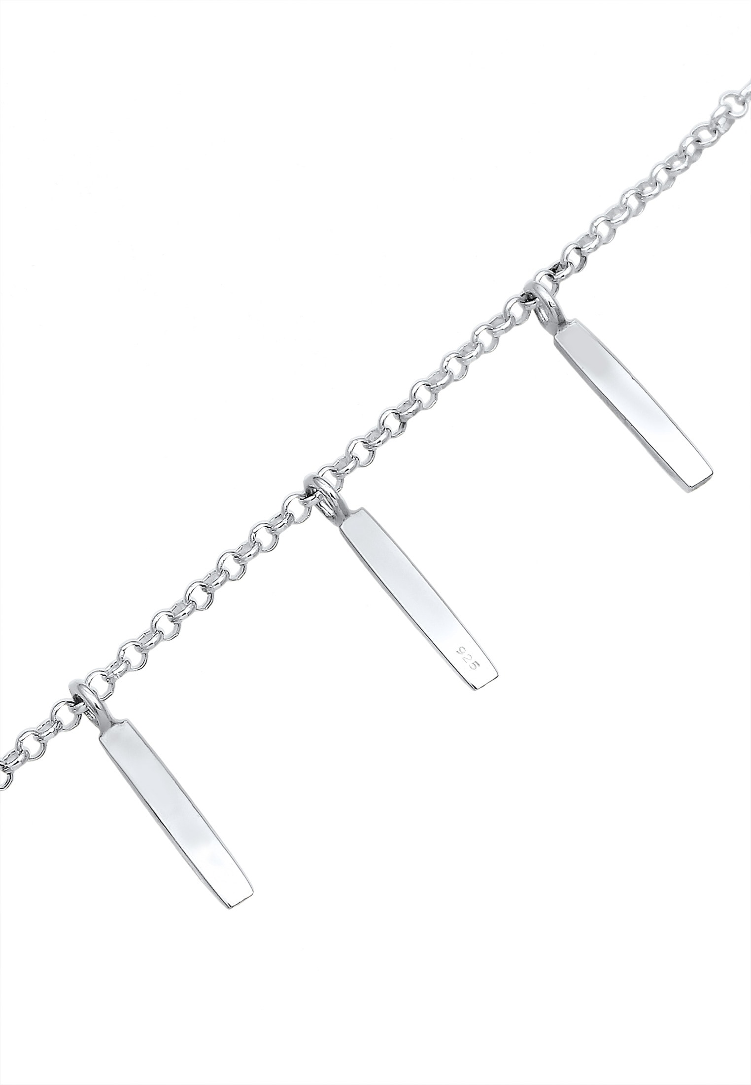 Elli Armband »Bettelarmband Look Erbskette Geo Stift 925 Silber«