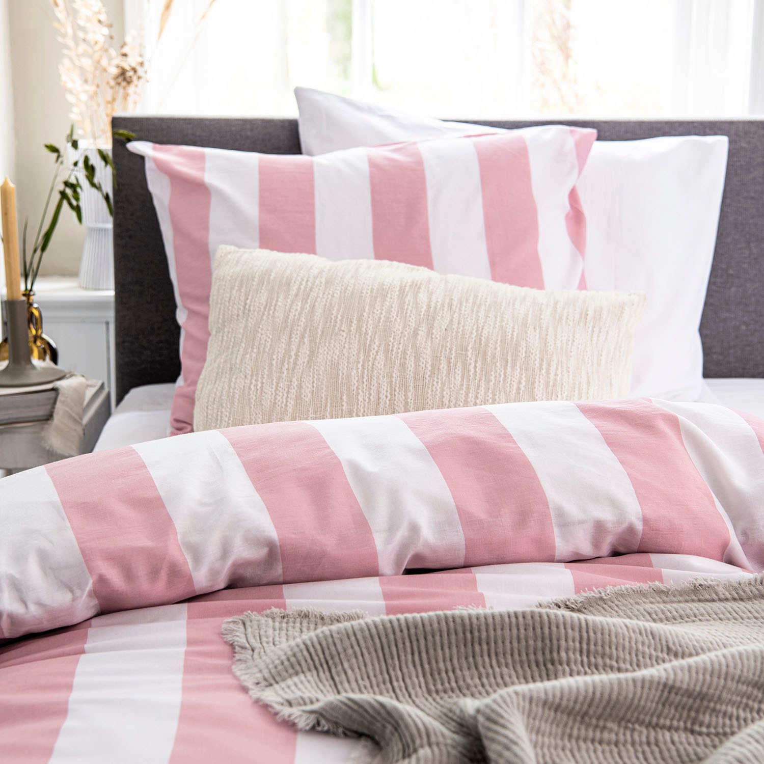 Cinderella Bettwäsche "Jacky" mit Blockstreifen günstig online kaufen