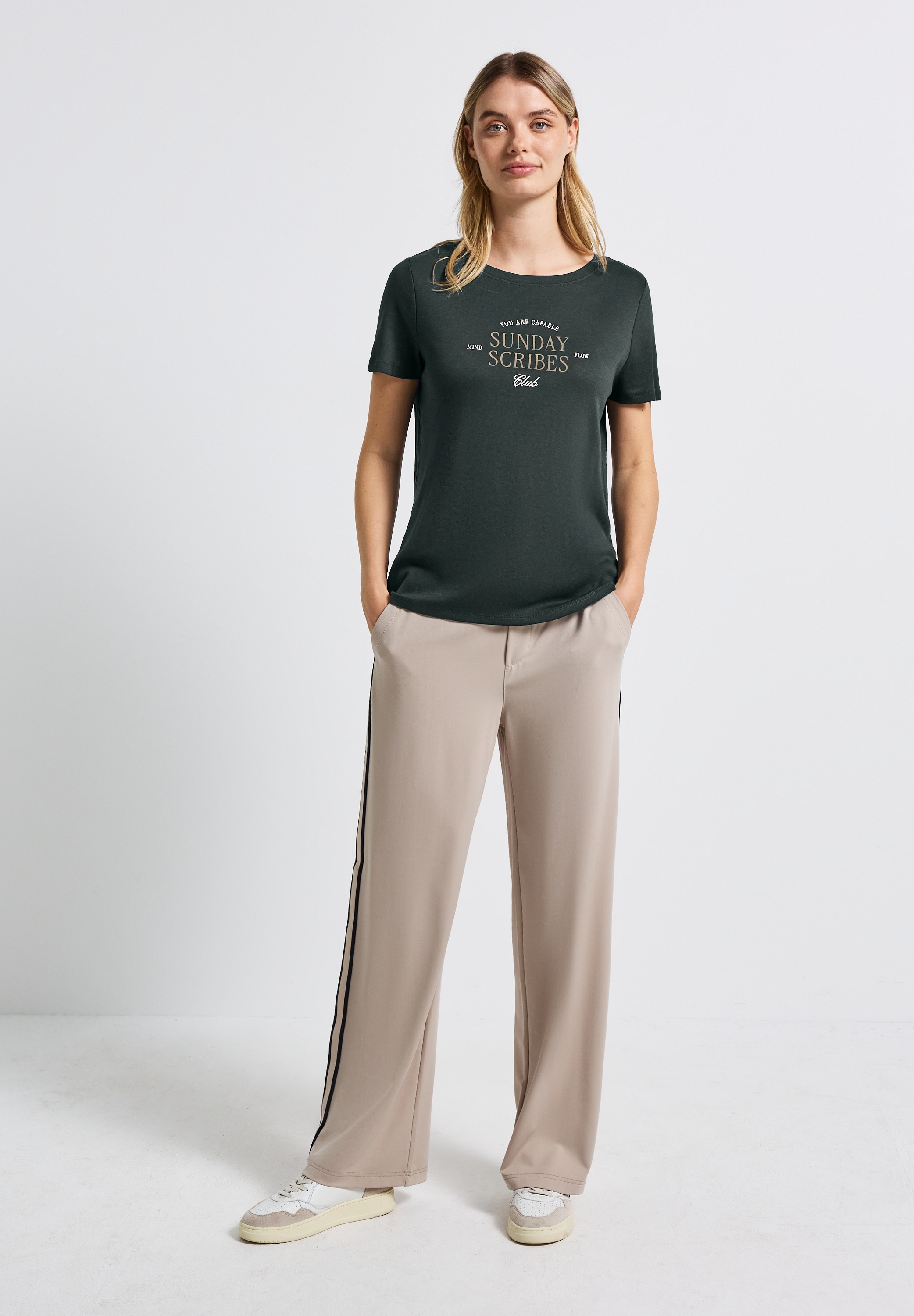 STREET ONE T-Shirt, mit Wording-Print