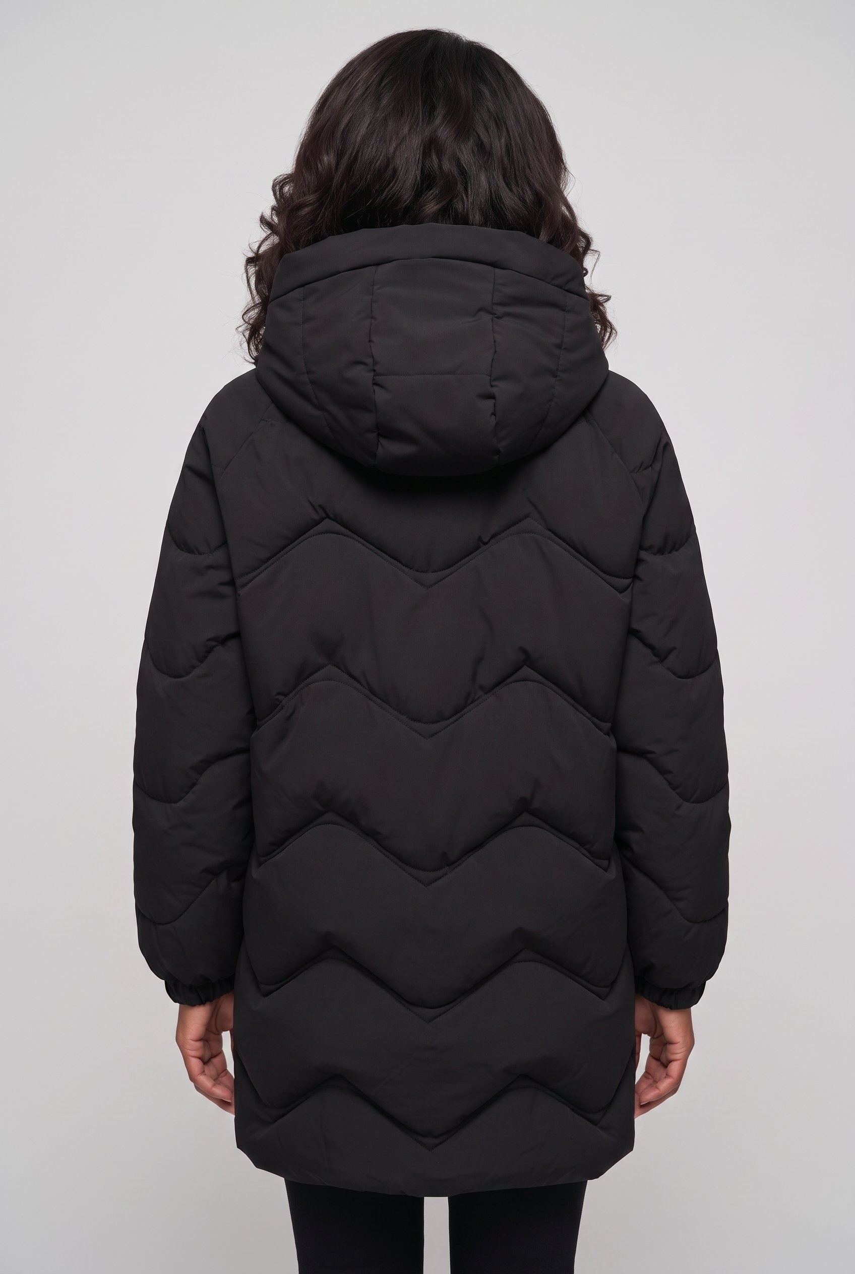 JDY Steppjacke »JDYPOWER LONG HOOD PUFFER OTW HAB« mit Kapuze Kunstfaser