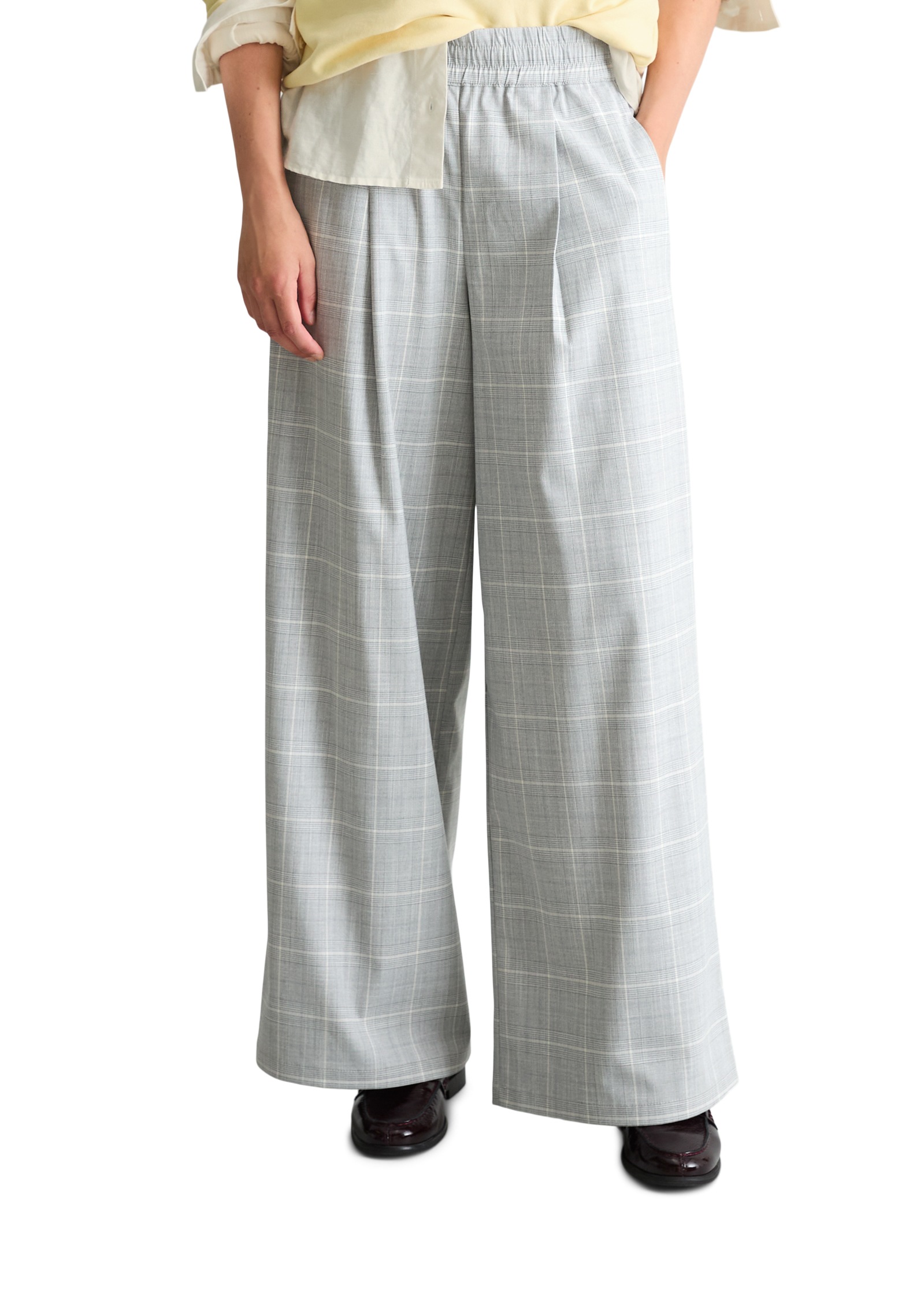 Marc OPolo DENIM Schlupfhose mit Bundfalten, Relaxed Fit