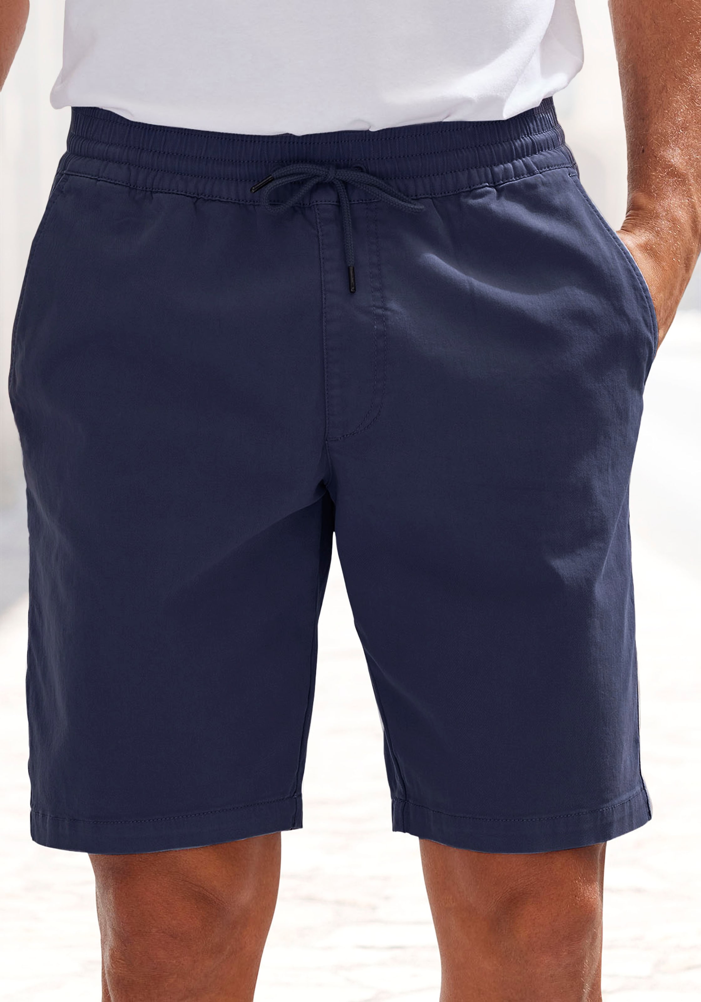 John Devin Shorts »Bermuda«  kurze Hose aus elastischer Baumwoll-Qualität