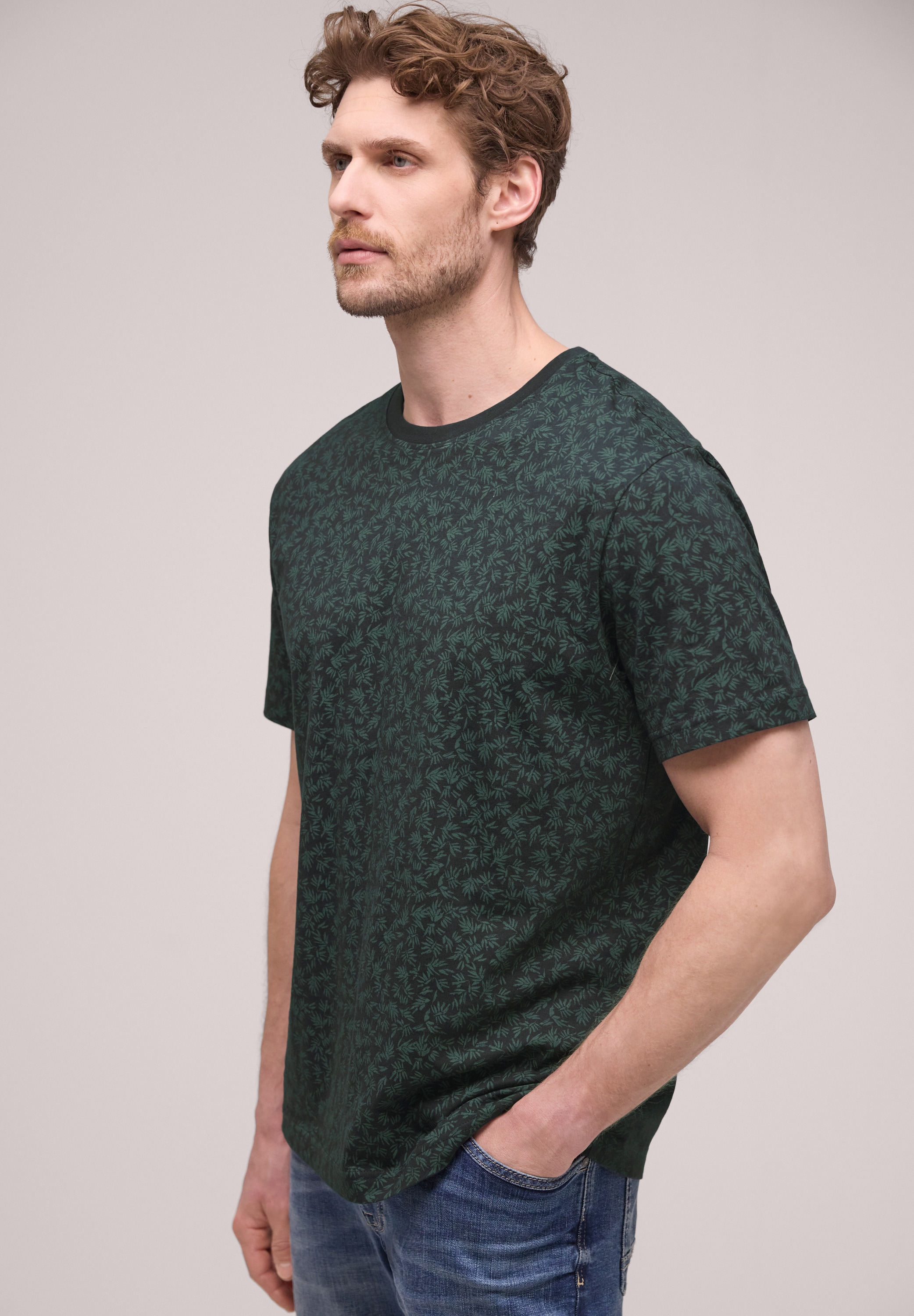 STREET ONE MEN T-Shirt aus reiner Baumwolle