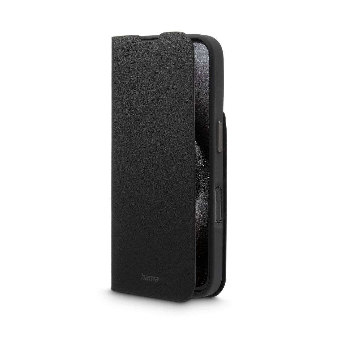 Hama Smartphone-Hülle »Handytasche Booklet für Apple iPhone 16 Pro nachhaltig, Kartenfach«, iPhone 16 Pro, Standfunktion, Kartenfach