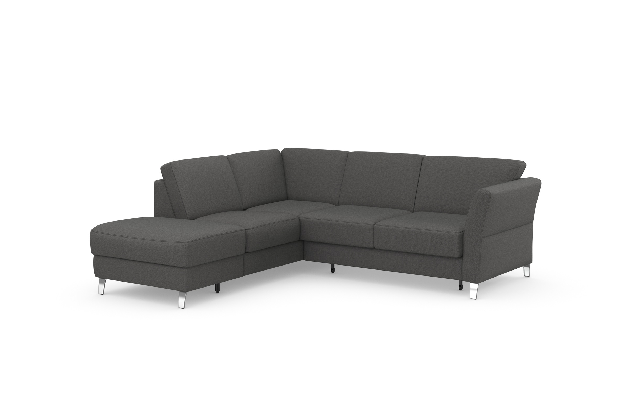 sit&more Ecksofa »Visby L-Form«, Wahlweise mit Bettfunktion und Stauraum, frei im Raum stellbar