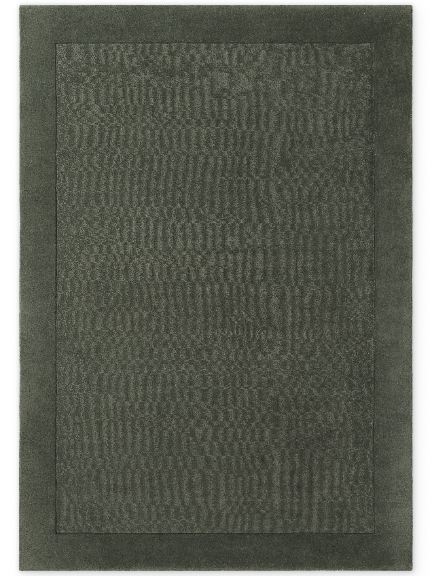 Teppich VILLEROY & BOCH "Wollteppich Kari", natur grün, B:80cm H:17mm L:150cm, Nylon, Wolle, Teppiche, Teppich, Handgewebt, Wolle, Bordüre, Einfarbig, Läufer, Wohnzimmer, Modern 3