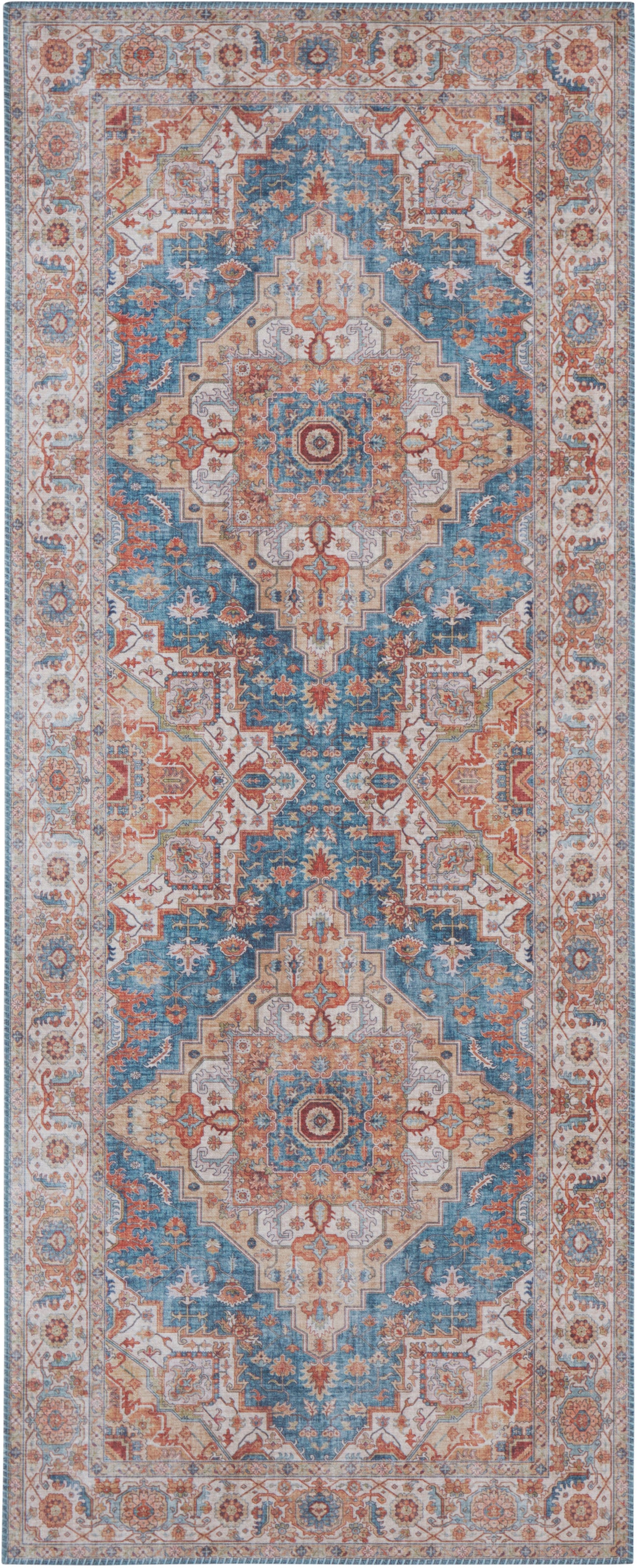 NORTHRUGS Teppich »Sylla«, rechteckig, 5 mm Höhe, Orientalisch, Läufer, Vintage, Wohnzimmer, Schlafzimmer, Esszimmer
