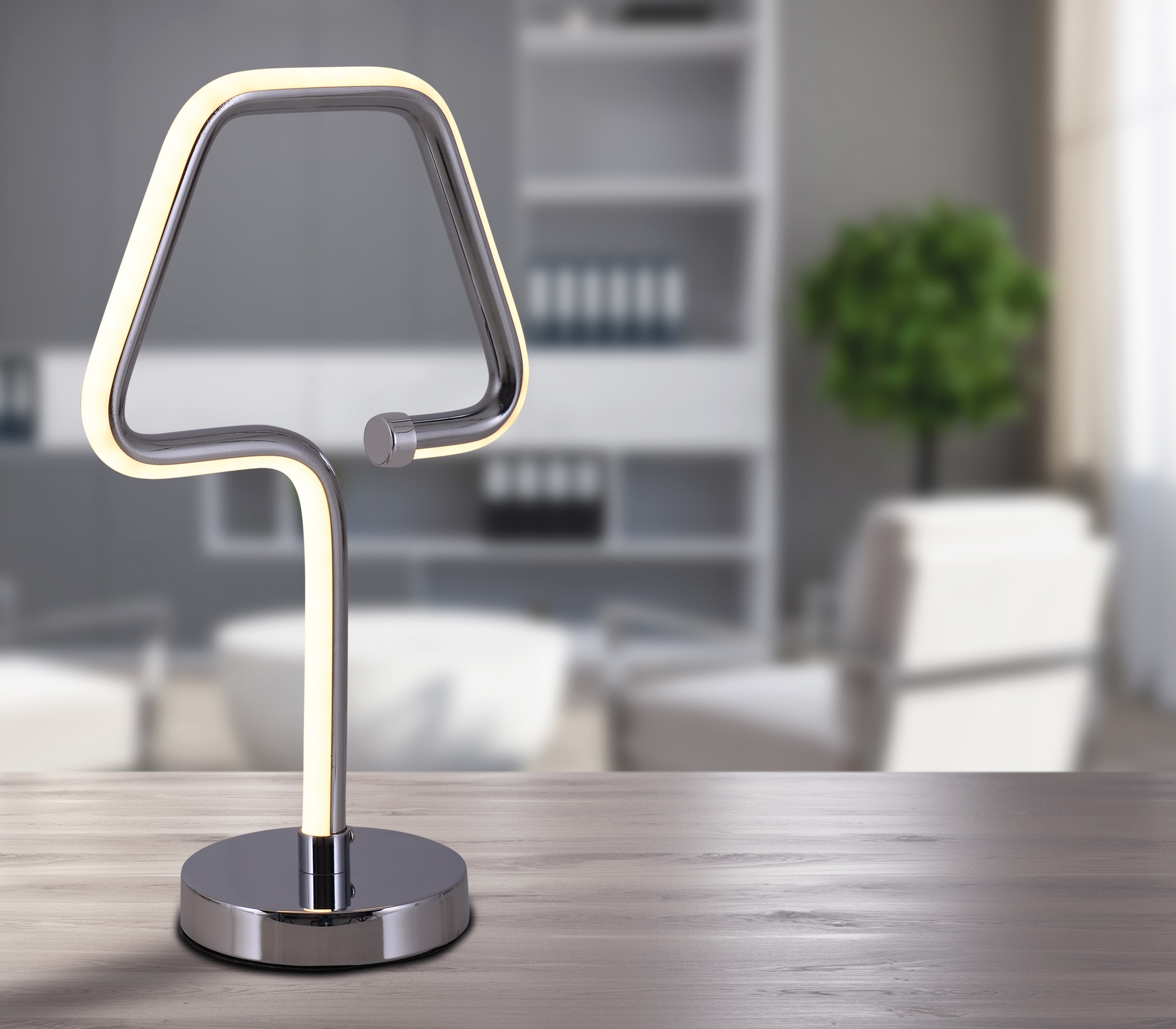 näve LED Tischleuchte »"Loop Line"«, modernes Design; mit Ein.-Ausschalter
