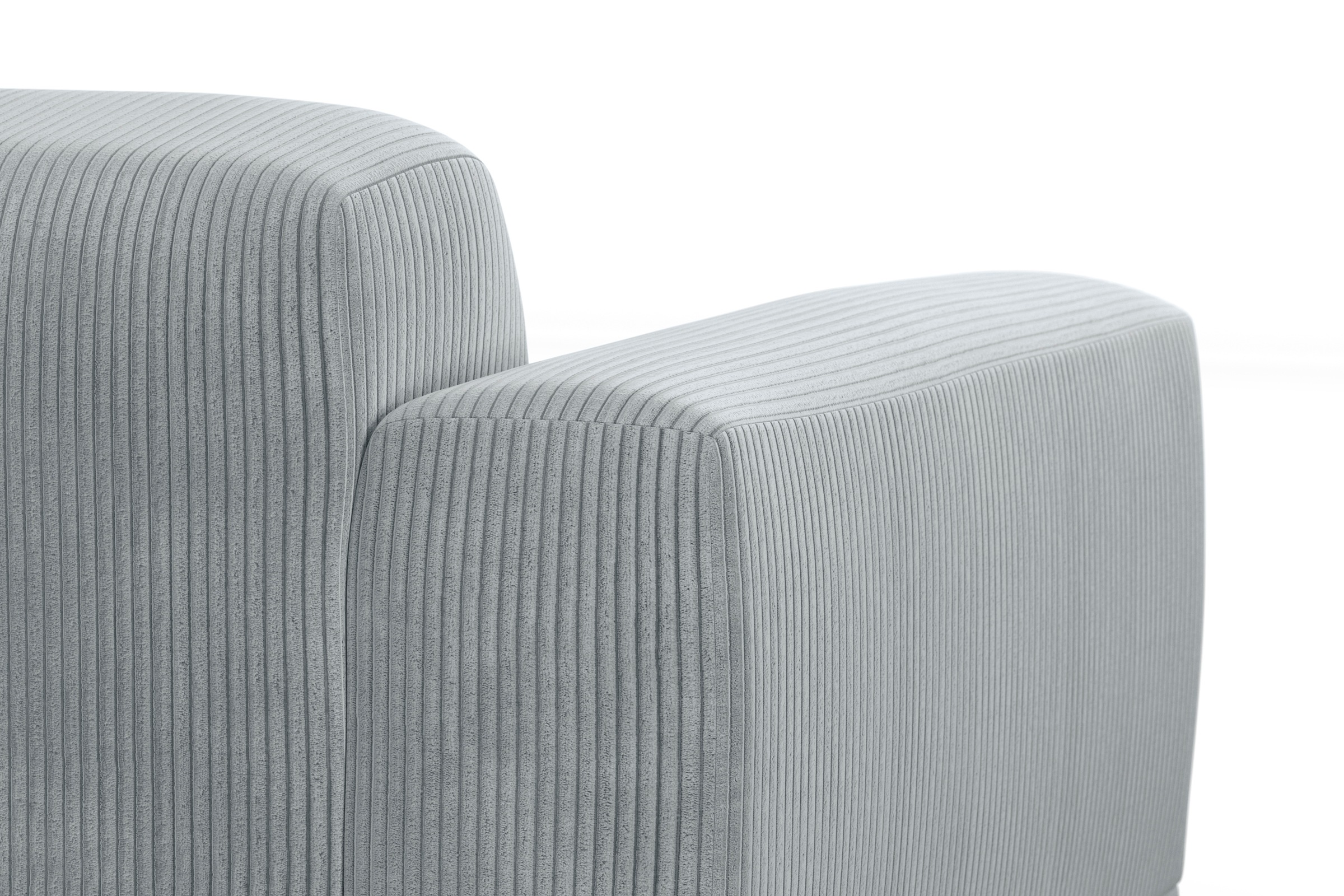 TRENDMANUFAKTUR Ecksofa »Braga, mit hochwertigem Kaltschaum, L-Form, in Cord erhältlich«, (2 St.), modernes Sofa, Couch mit hohem Sitzkomfort, 255/72/160 cm (B/H/T)