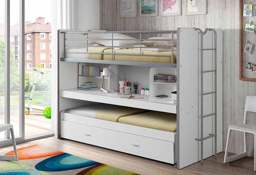 Vipack Hochbett "Bonny, mit 3 Schlafgelegenheiten, super praktisch im Kinde günstig online kaufen