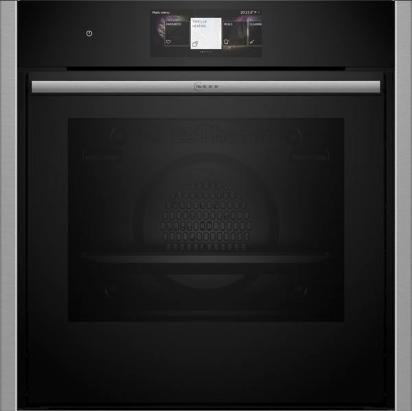 NEFF Pyrolyse Backofen "B64CT73N0", B:59,6cm H:59,5cm T:54,8cm, grau, Backöfen, Versenkte Slide & Hide Ofentür & starkem Pyrolyse-Duo
