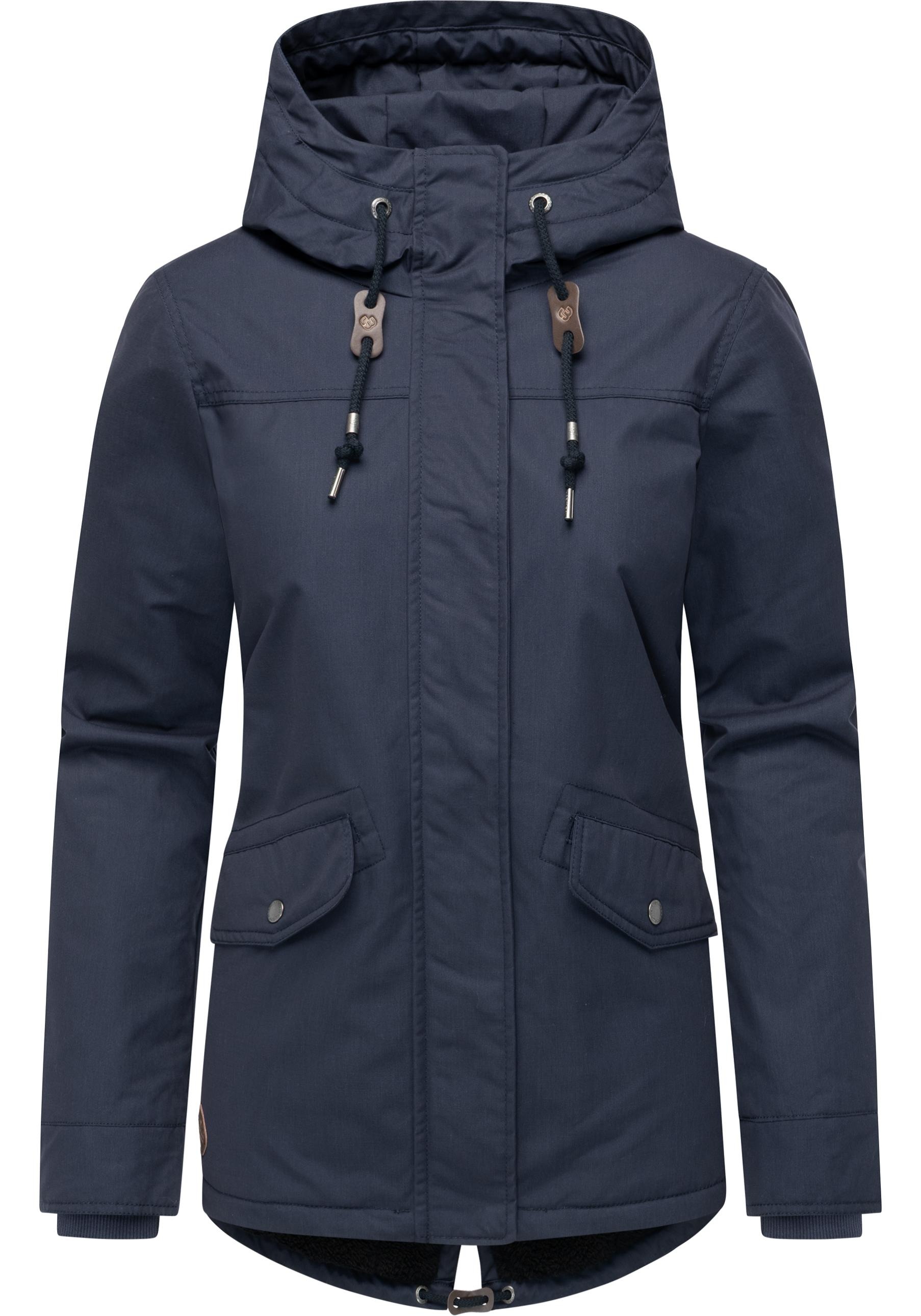Ragwear Winterjacke "Parkker Warm YOUMODO" mit Kapuze Winter Parka mit kuscheligem Teddy-Innenfutter