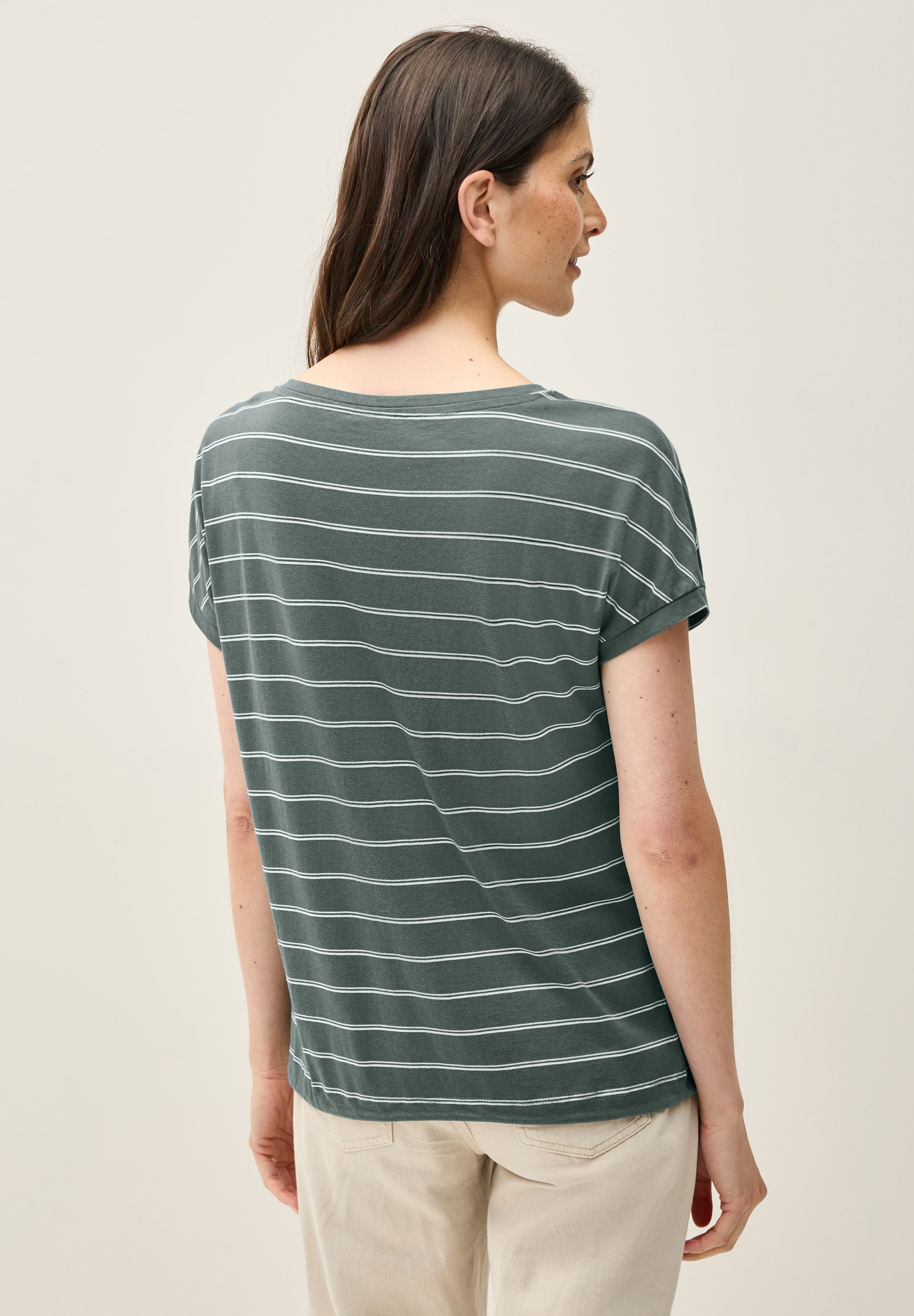 Cecil T-Shirt, mit Tunnelzugsaum günstig online kaufen