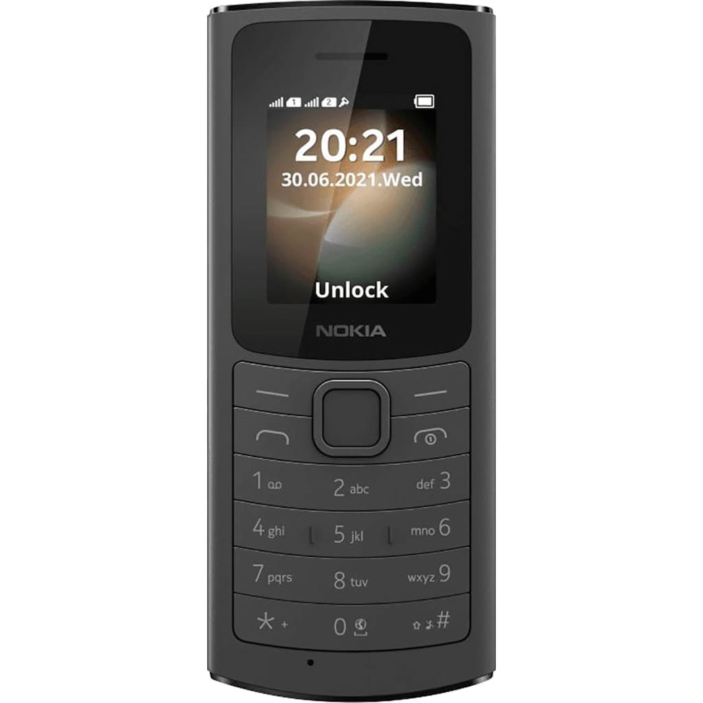 Nokia Handy »110 4G«, (4,57 cm/1,8 Zoll, 0,12 GB Speicherplatz, 0,1 MP Kamera)