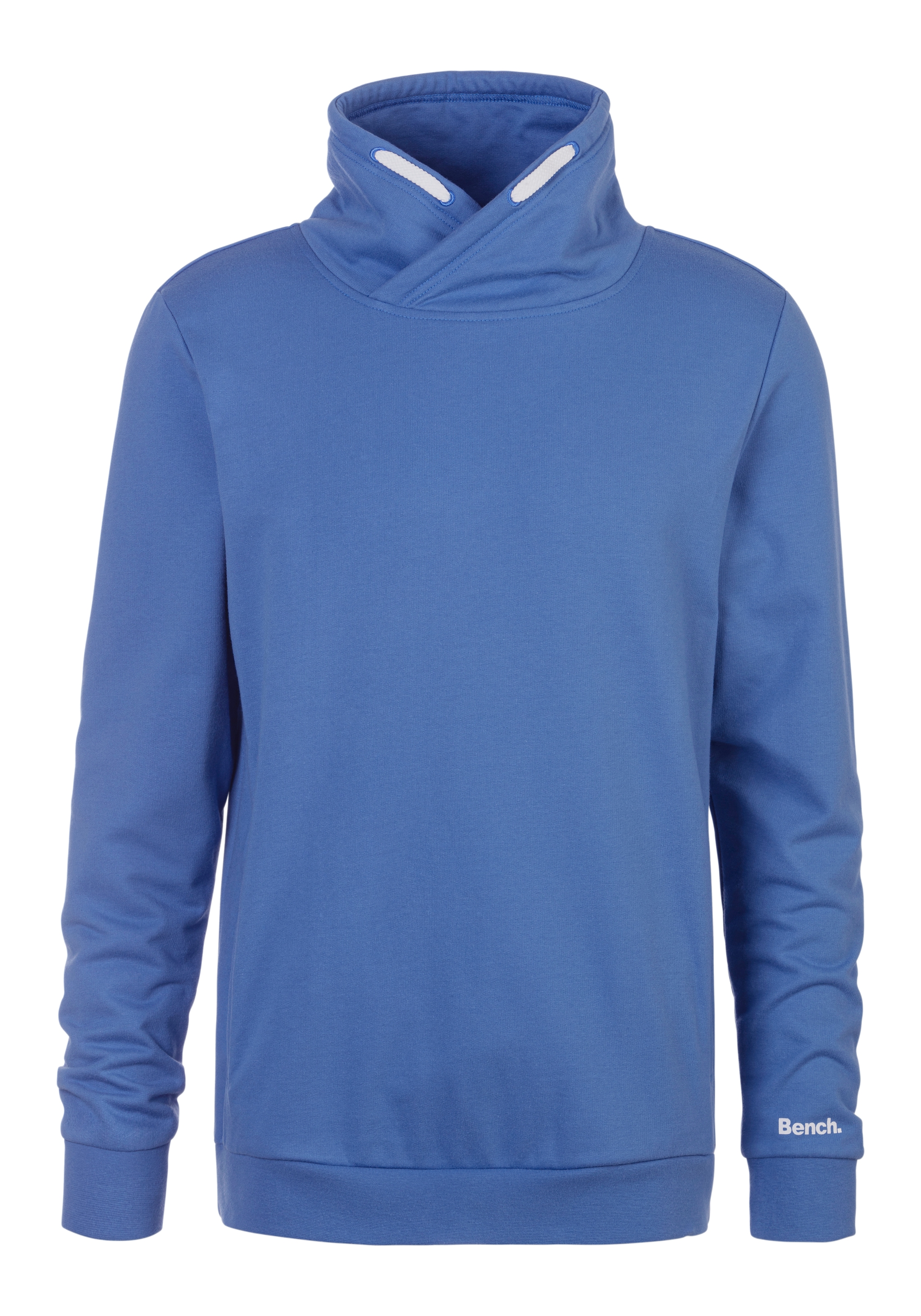 Bench. Loungewear Sweatshirt, mit großem Stehkragen aus einer Baumwollmischung