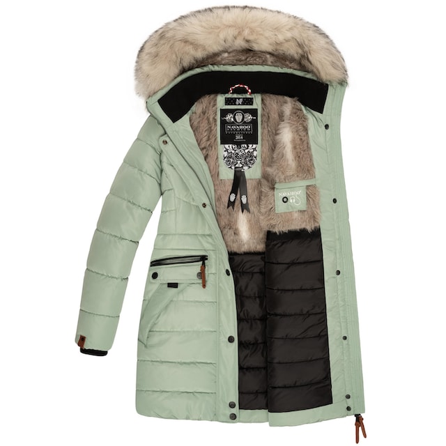 Navahoo Steppmantel »Paula«, stylischer Winter Parka m. edlem Fellimitat  für kaufen | BAUR