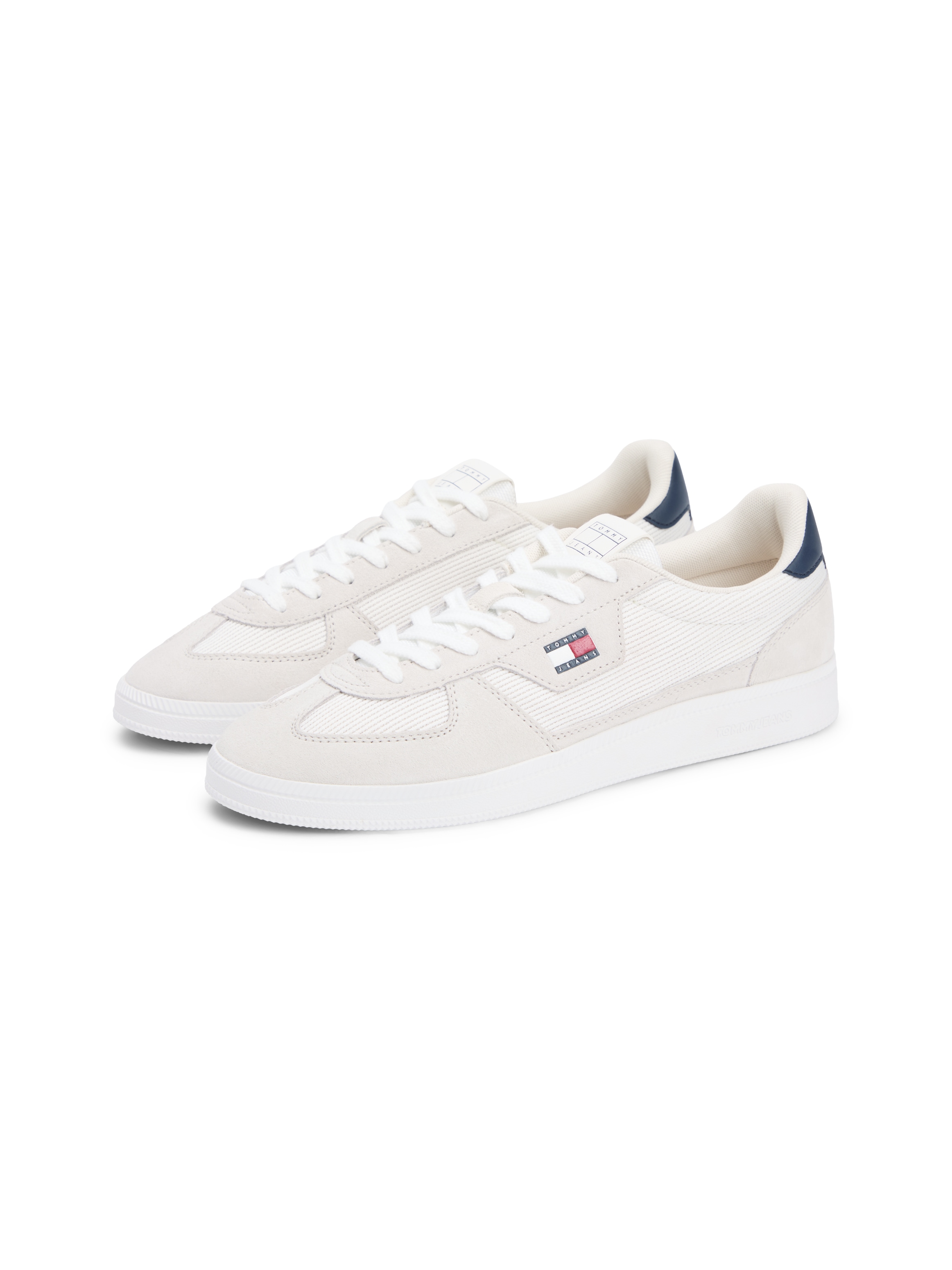 Tommy Jeans Sneaker »THE GREENWICH EDGE MIX MATERIAL«  Freizeitschuh, Schnürer, Halbschuh im angesagten Retro-Look