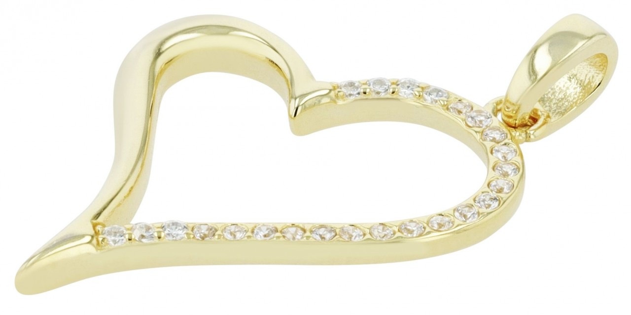 Adelia´s Kettenanhänger »stylischer Herz Anhänger aus 925 Sterling Silber«