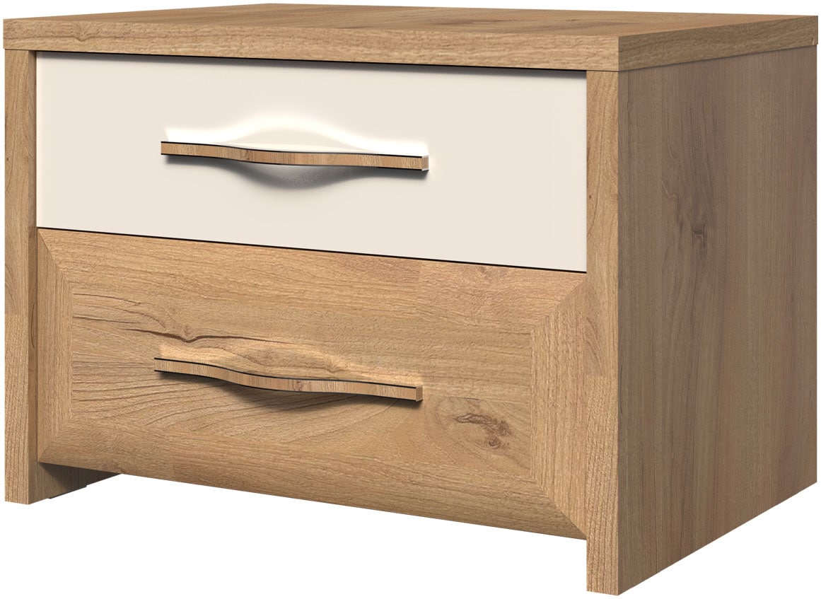 OTTO home Nachtkommode "Gala, beige hochglänzend UV lackiert und melaminbes günstig online kaufen