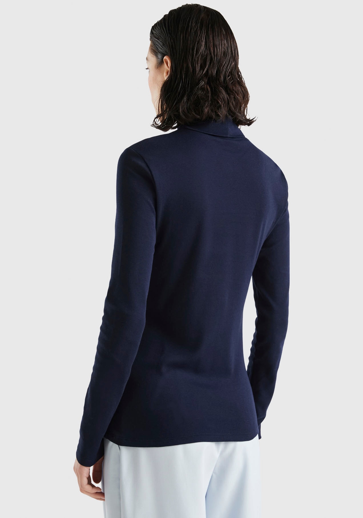 United Colors of Benetton Rollkragenshirt, mit Markenlabel