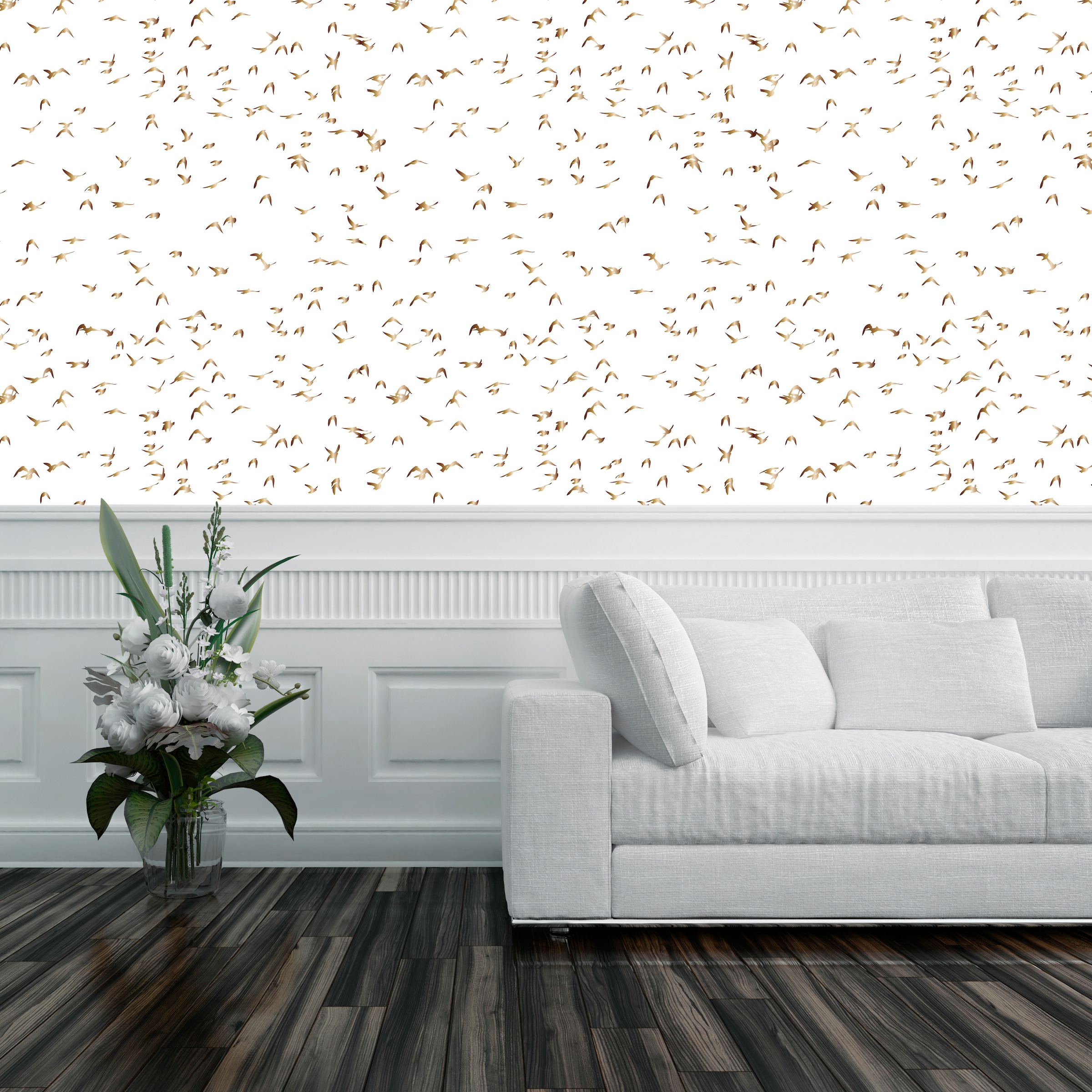queence Vinyltapete »Ithai«, gemustert, 90x250cm, selbstklebend, kinderleichte Anbringung, Sticker