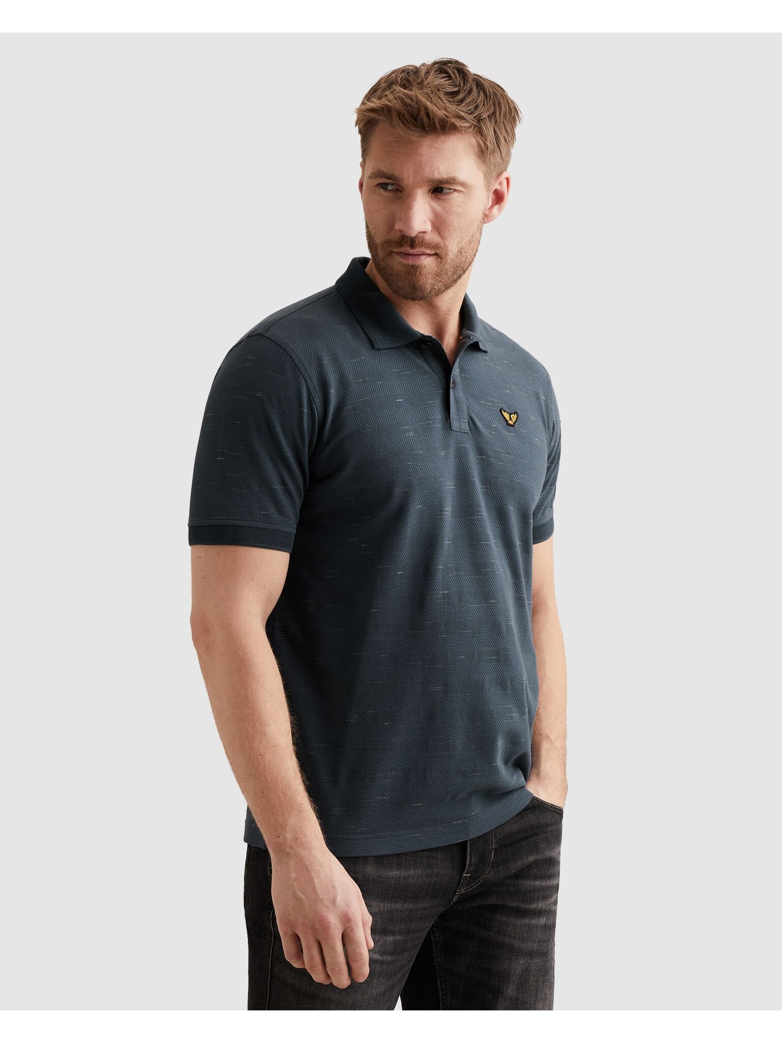 PME LEGEND Poloshirt mit Logo Stickerei
