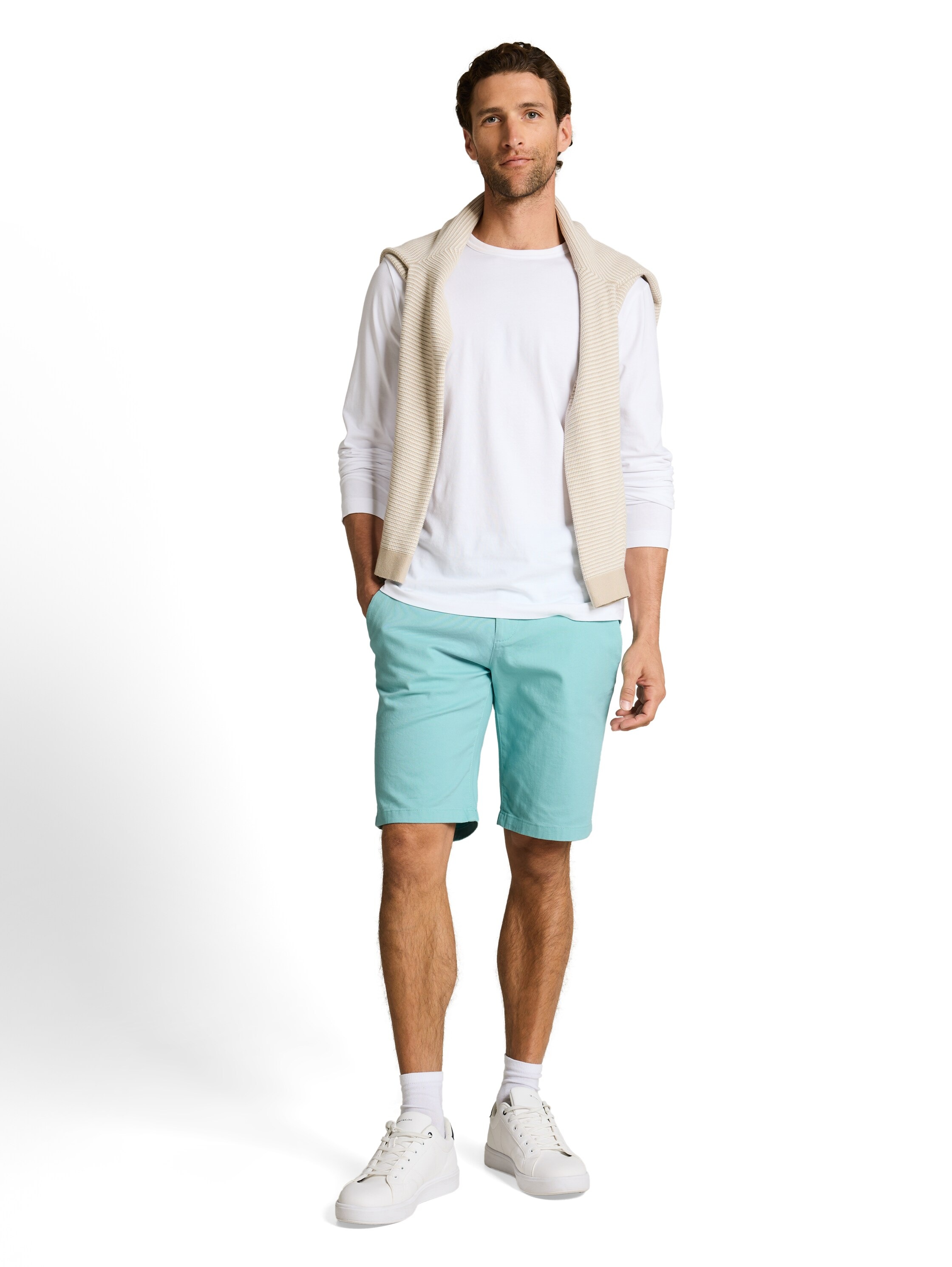 Tom Tailor Shorts Chino 1049726 River Teal 33 Homme 3