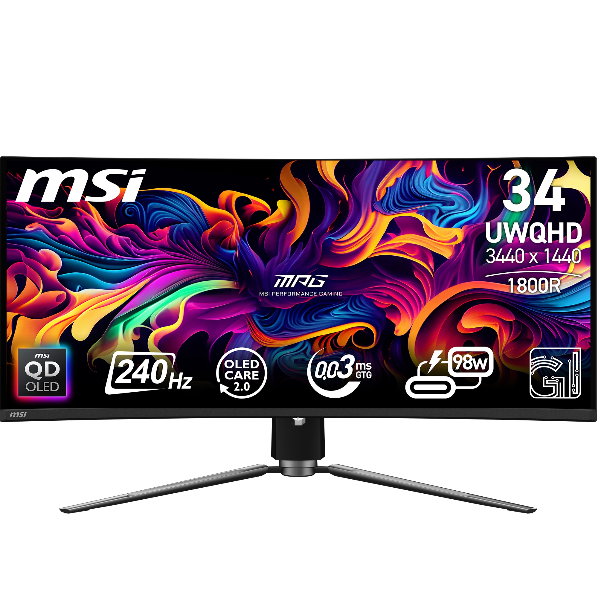 MSI Curved-Gaming-OLED-Monitor »MPG 341CQP...
