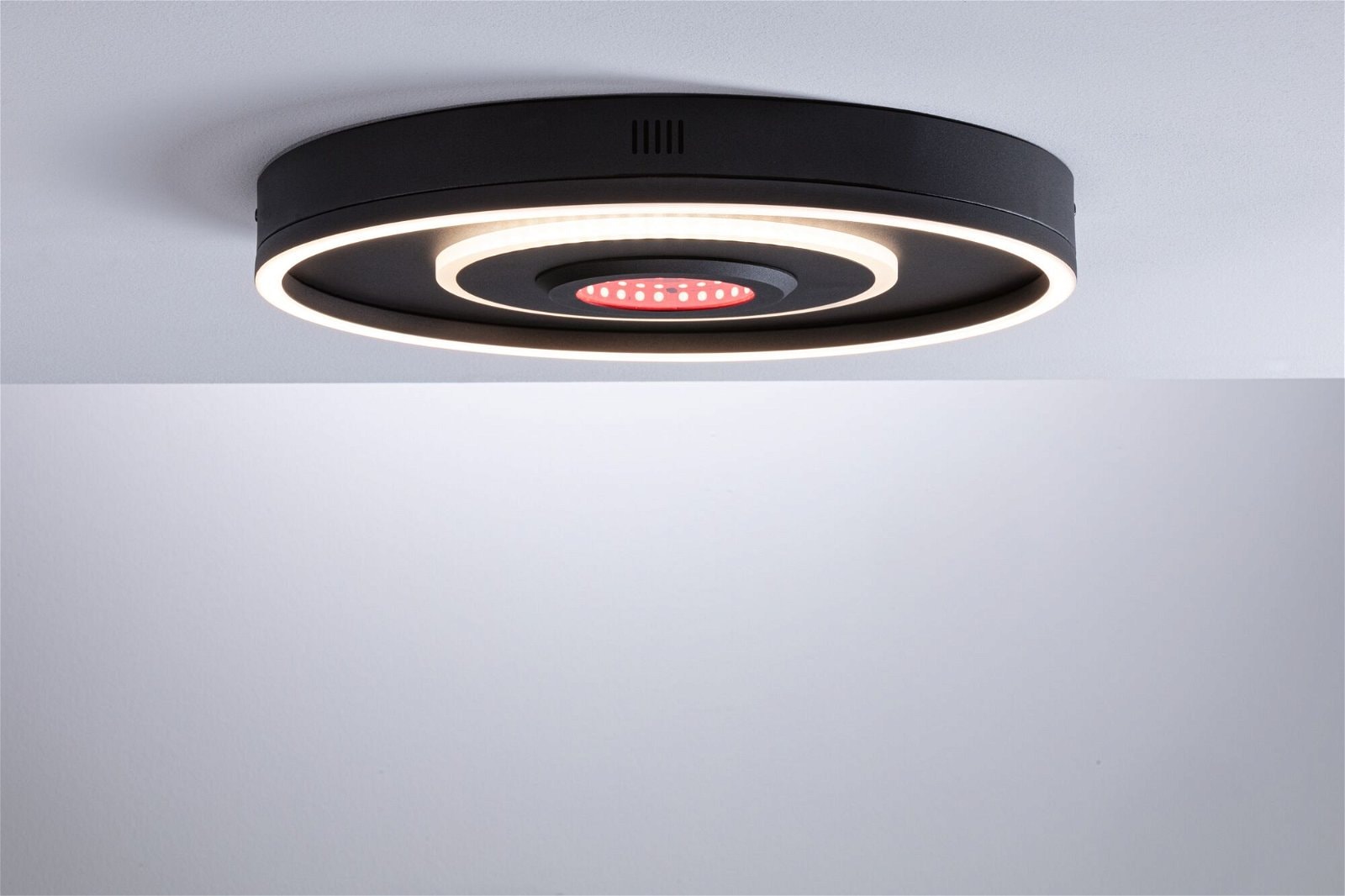 Paulmann LED Deckenleuchte »Spaceglow Four RGB+ 320lm / 800lm 230V 22W Schwarz matt«, 1 flammig, dimmbar