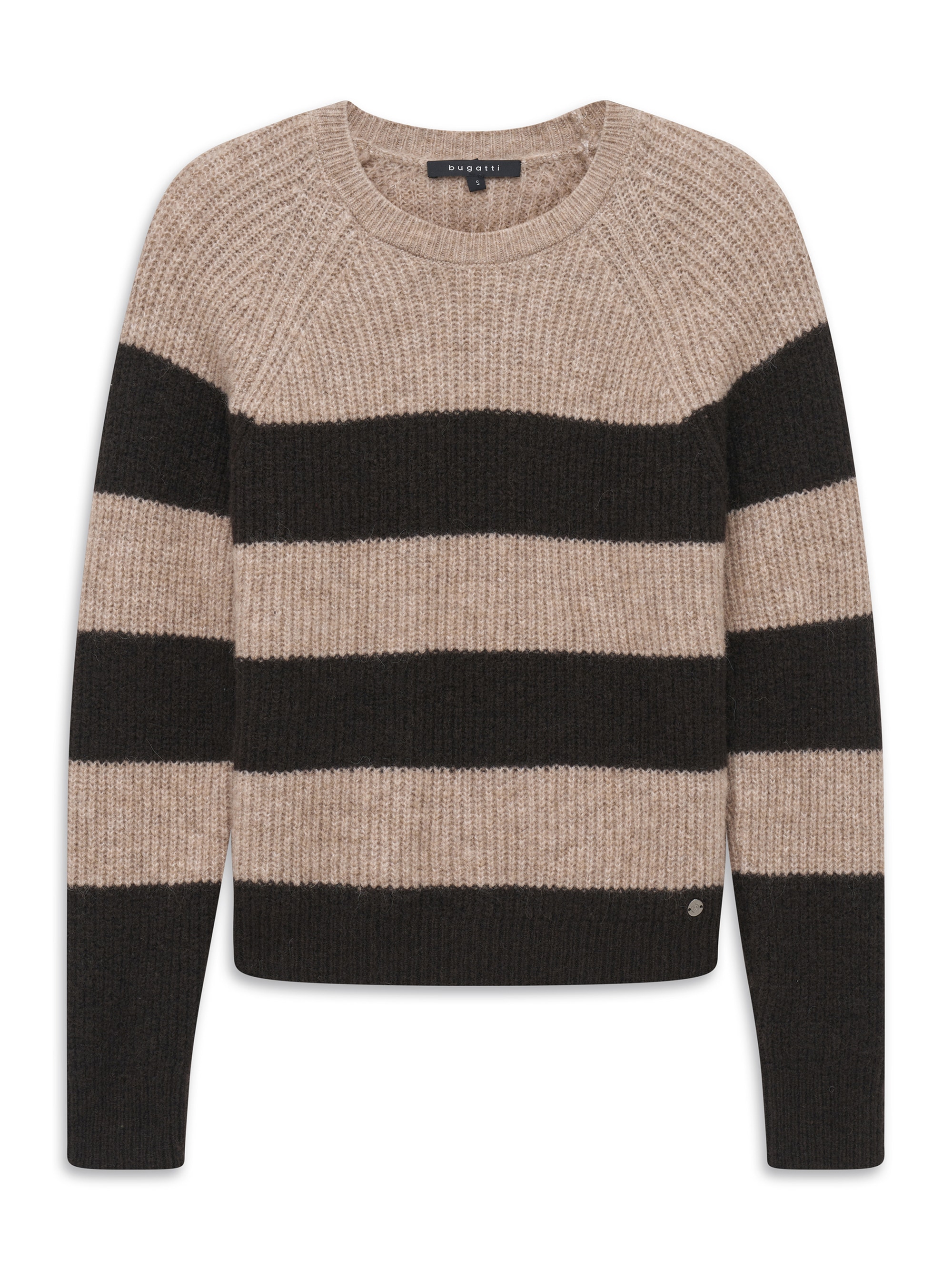 bugatti Rundhalspullover »Regular Fit« Regular Fit Wollmix Alpaka