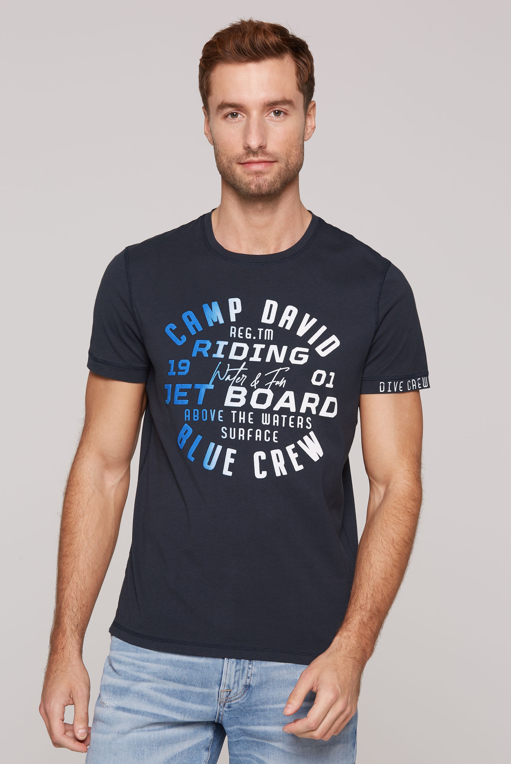 CAMP DAVID T-Shirt, mit Logo Print günstig online kaufen