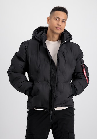 Winterjacke »ALPHA INDUSTRIES Men - Parka & Winter Jackets Hooded Logo Puffer«