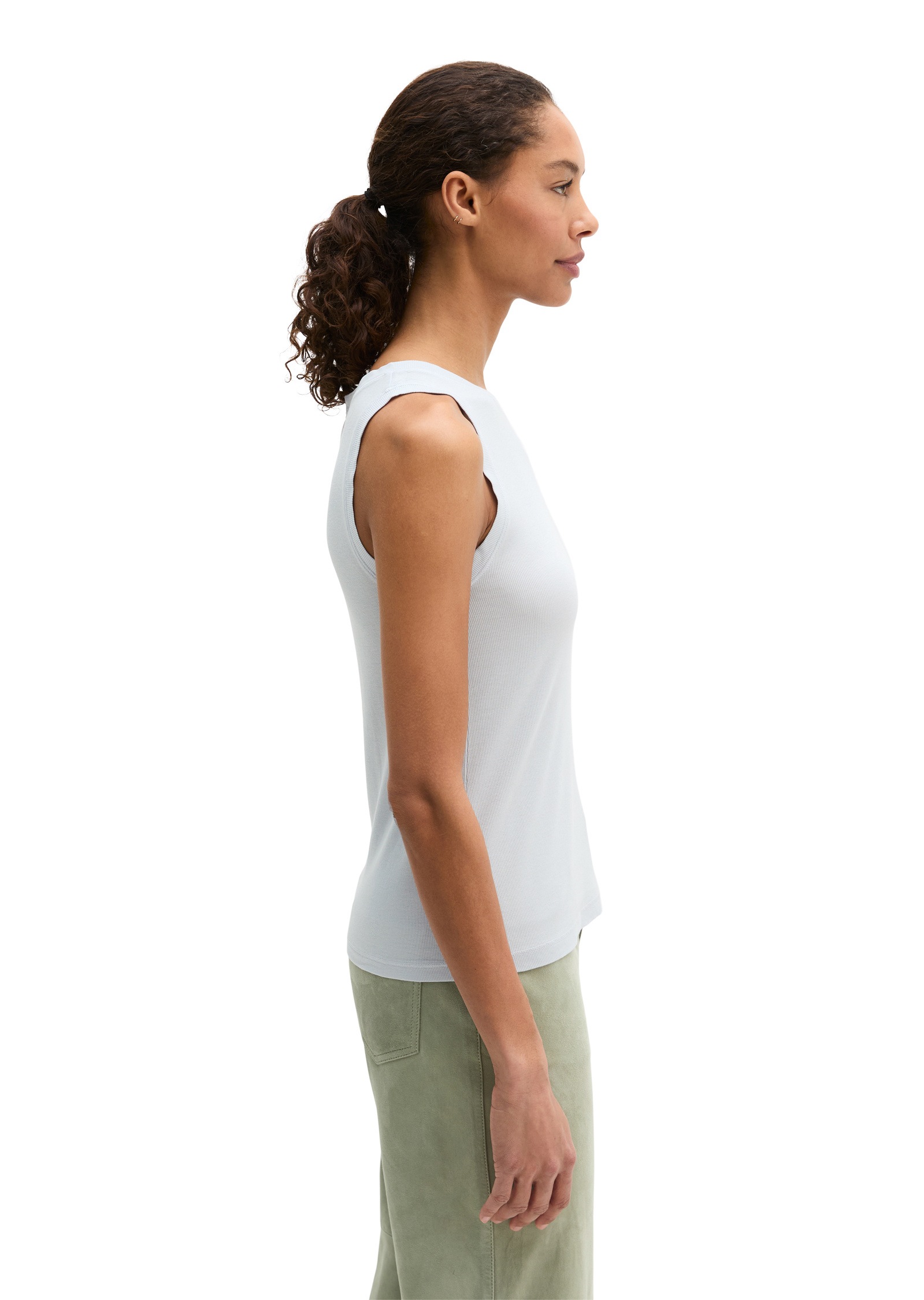 Marc O'Polo T-Shirt »aus Rippjersey«