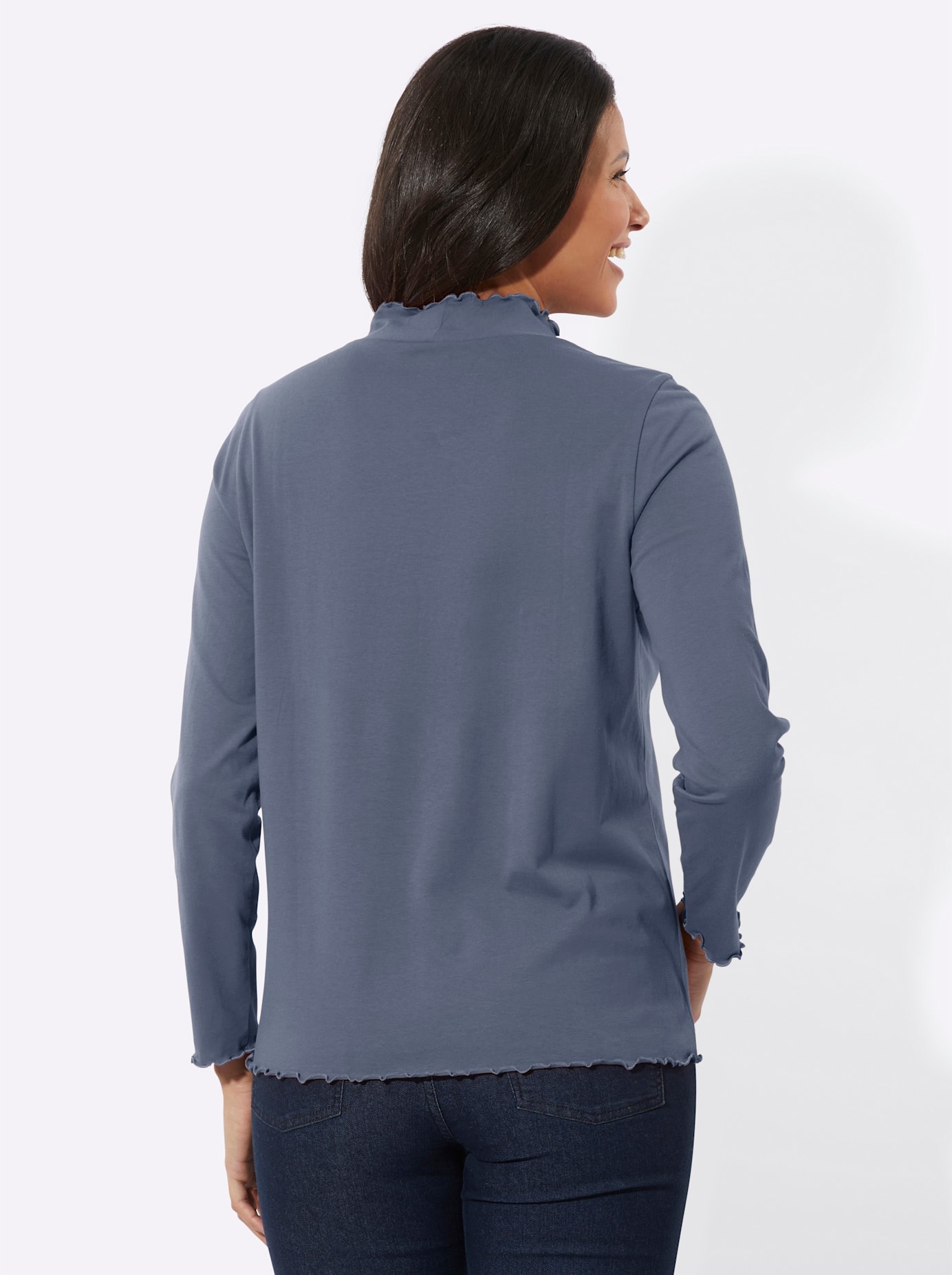 Classic Basics Langarmshirt "Stehkragen-Shirt", 1 Stk. günstig online kaufen