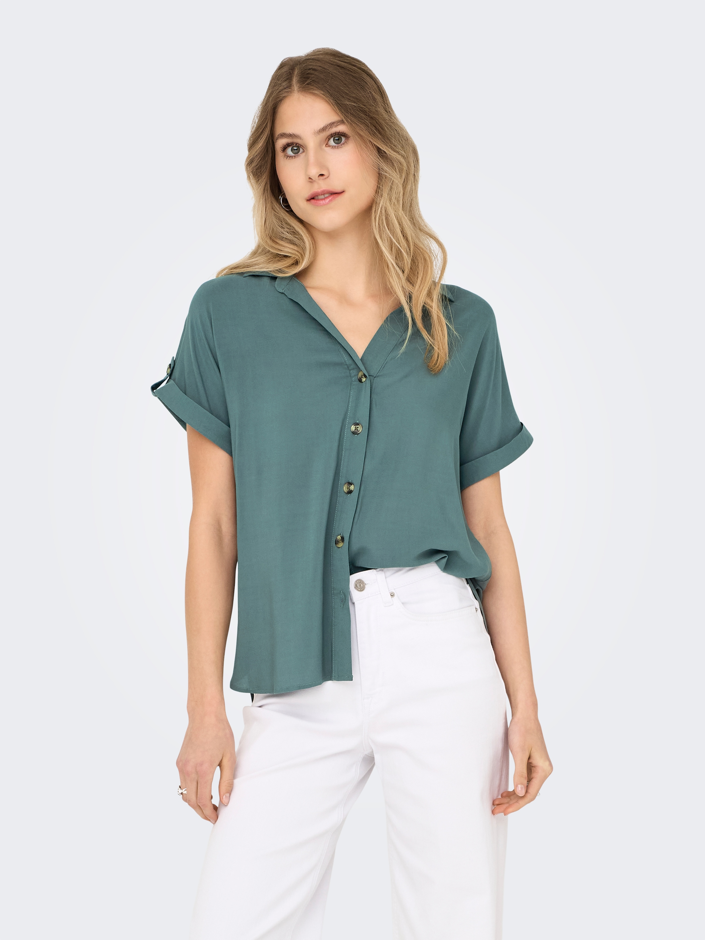ONLY Kurzarmbluse "ONLYASMIN SHIRT S/S WVN NOOS" günstig online kaufen