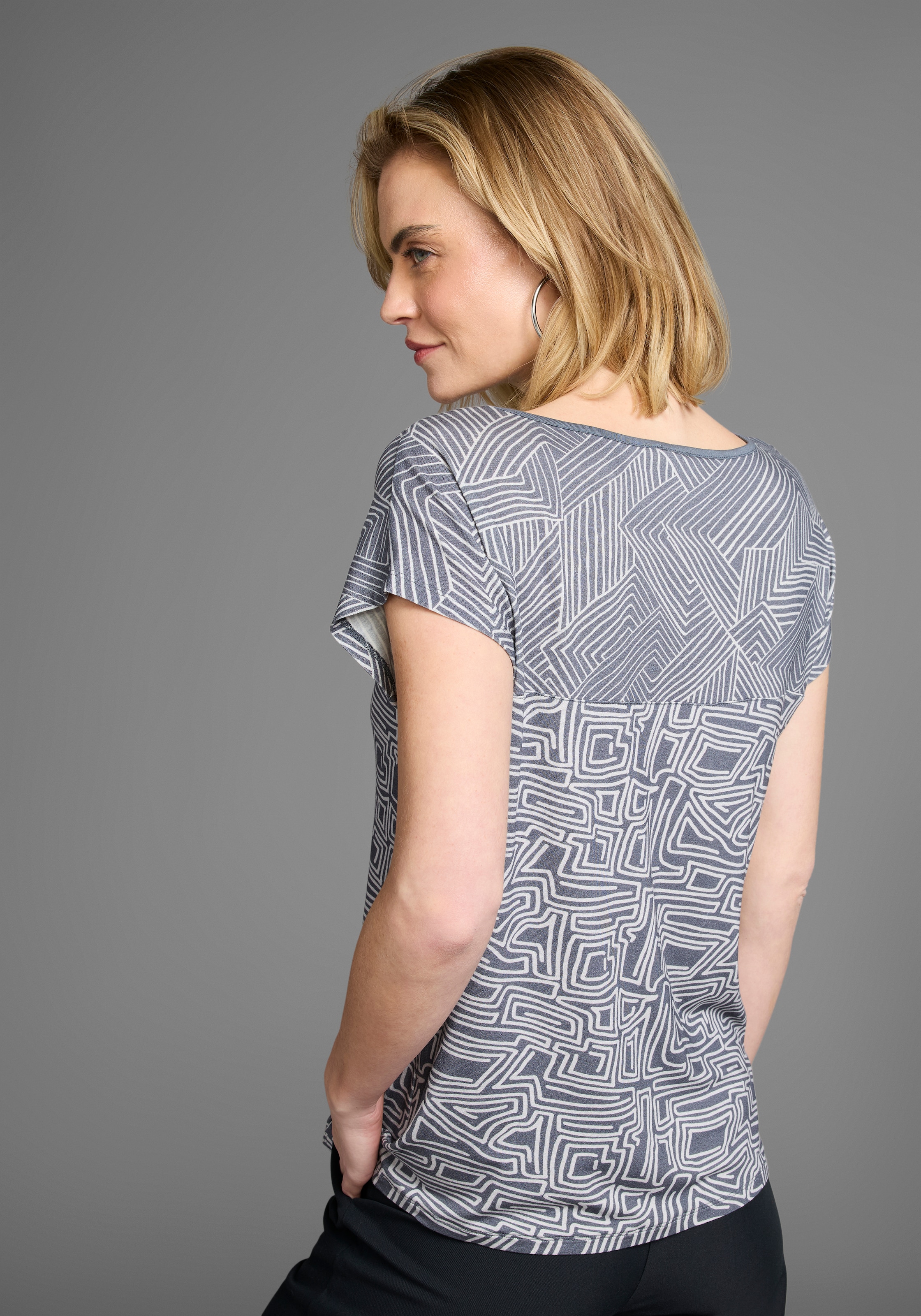 Laura Scott T-Shirt, mit stylischem Mustermix im Graphik-Design - NEUE KOLLEKTION