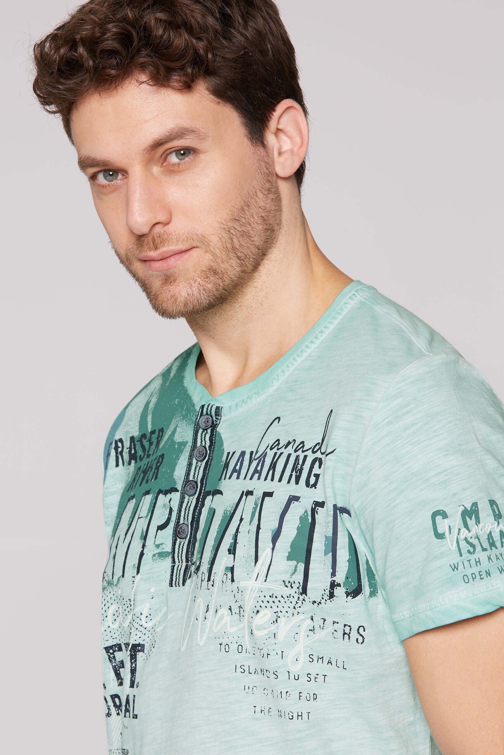CAMP DAVID Rundhalsshirt, aus Baumwolle