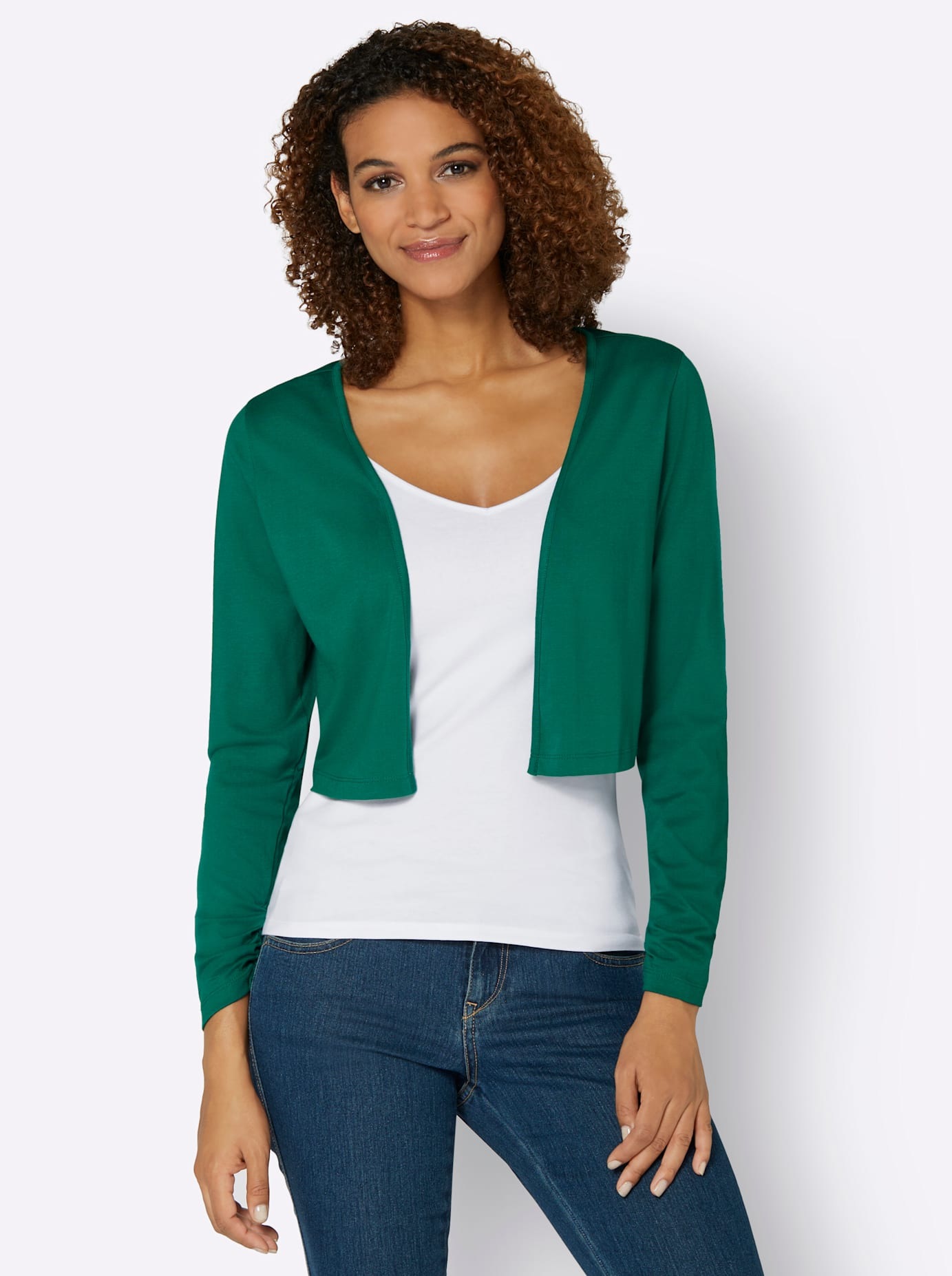 Casual Looks Shirtjacke "Shirtbolero" 1 Stk. tlg. günstig online kaufen
