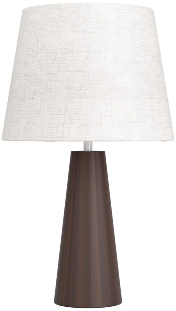 EGLO LED Tischleuchte »PATEMSICO« E27 1 Stk. Tischlampe, Lampe, Wohnzimmer, braun Textil natur  H:41 Ø 25 cm