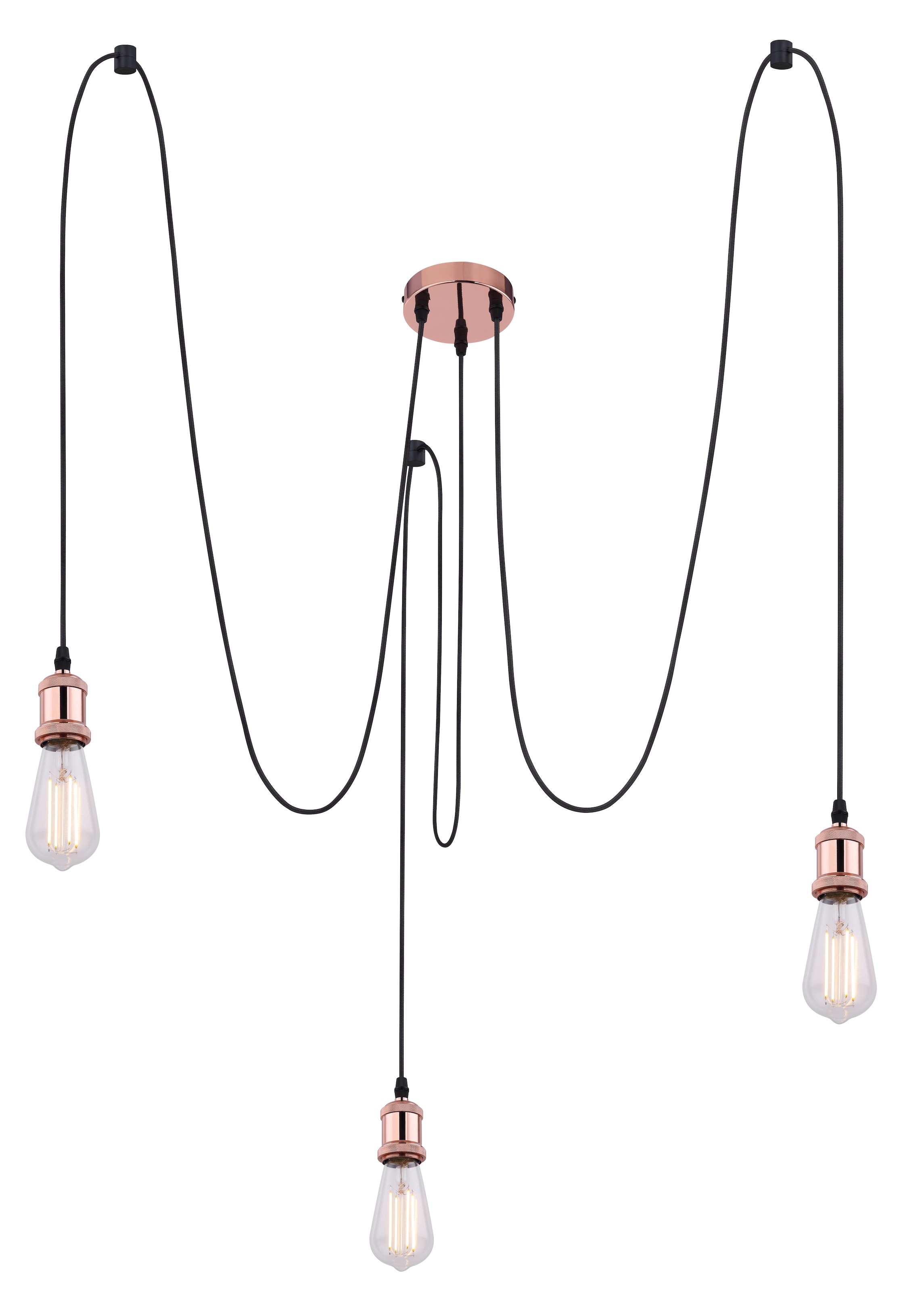 GLOBO LIGHTING Hängeleuchte »OLIVER«, Leuchtmittel E27 | ohne Leuchtmittel, Hängelampe/Pendelleuchte/Esszimmer/Wohnzimmer/Esstisch