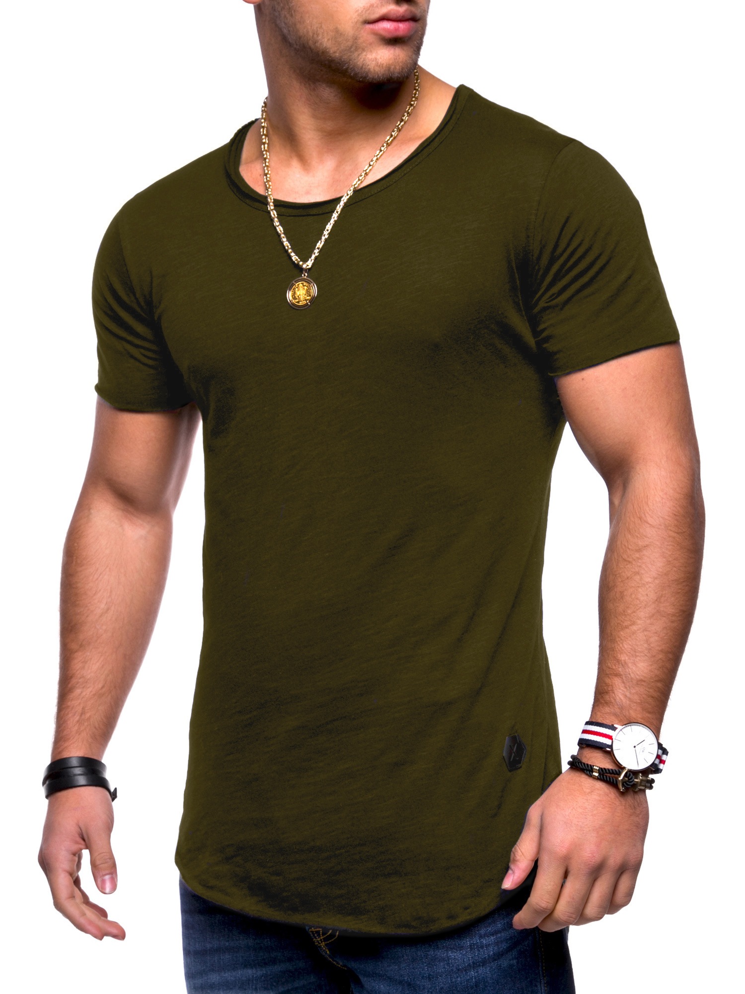 behype T-Shirt "DUST", (1 tlg.), mit Rundhals-Ausschnitt günstig online kaufen