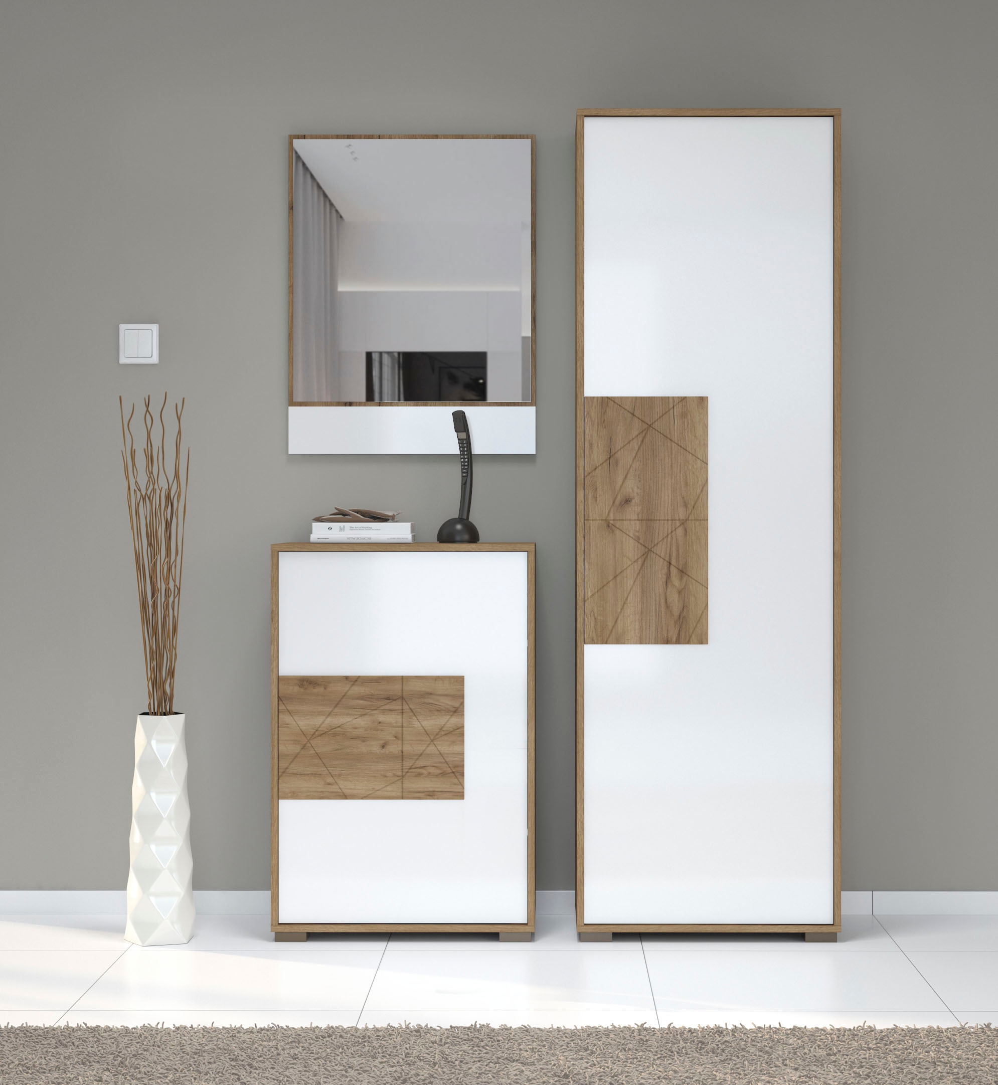 Places of Style Garderobenschrank »Stela«, mit Push-to-open-Funktion