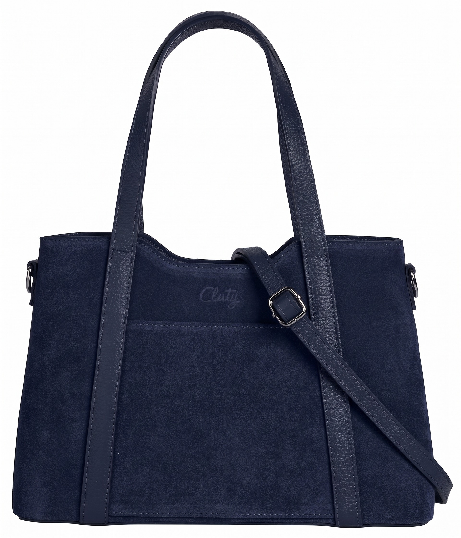 Cluty Henkeltasche echt Leder, Made in Italy