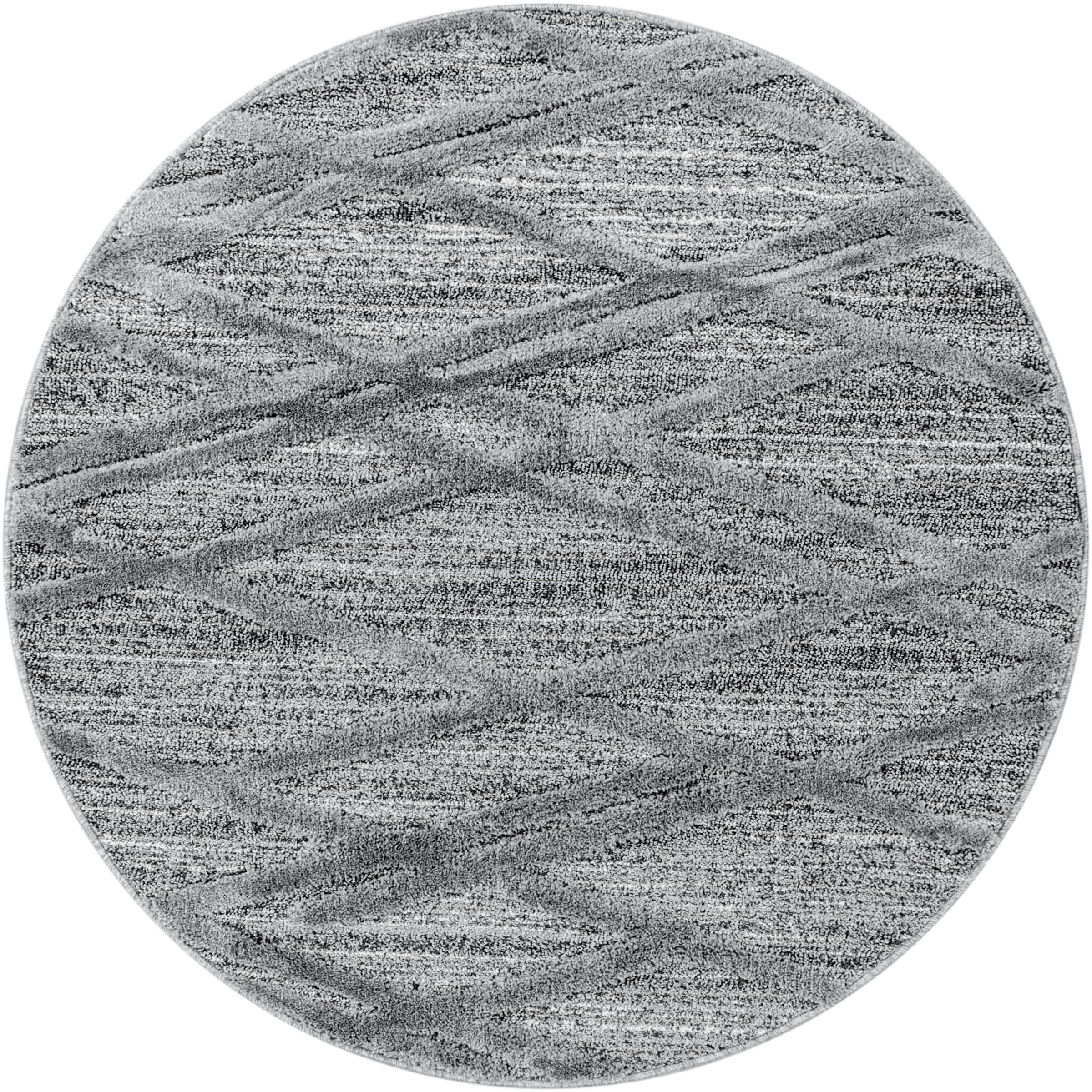 Ayyildiz Teppiche Teppich "PISA 4706, auch als Läufer und Rund" rund 20 mm Höhe Hoch Tief Struktur, pflegeleicht, Wohnzimmer, Schlafzimmer