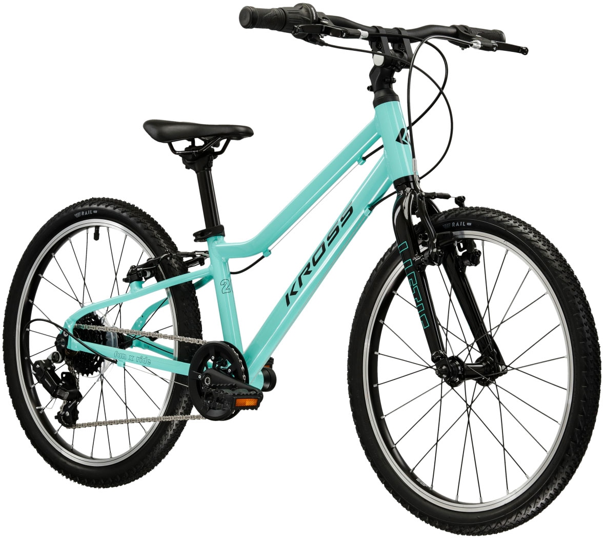 Kross Kinderfahrrad »KROSS Kinderrad Lightweight Liftie 20" grün«, 7 Gang, Shimano, TOURNEY TY200 Schaltwerk, Kettenschaltung