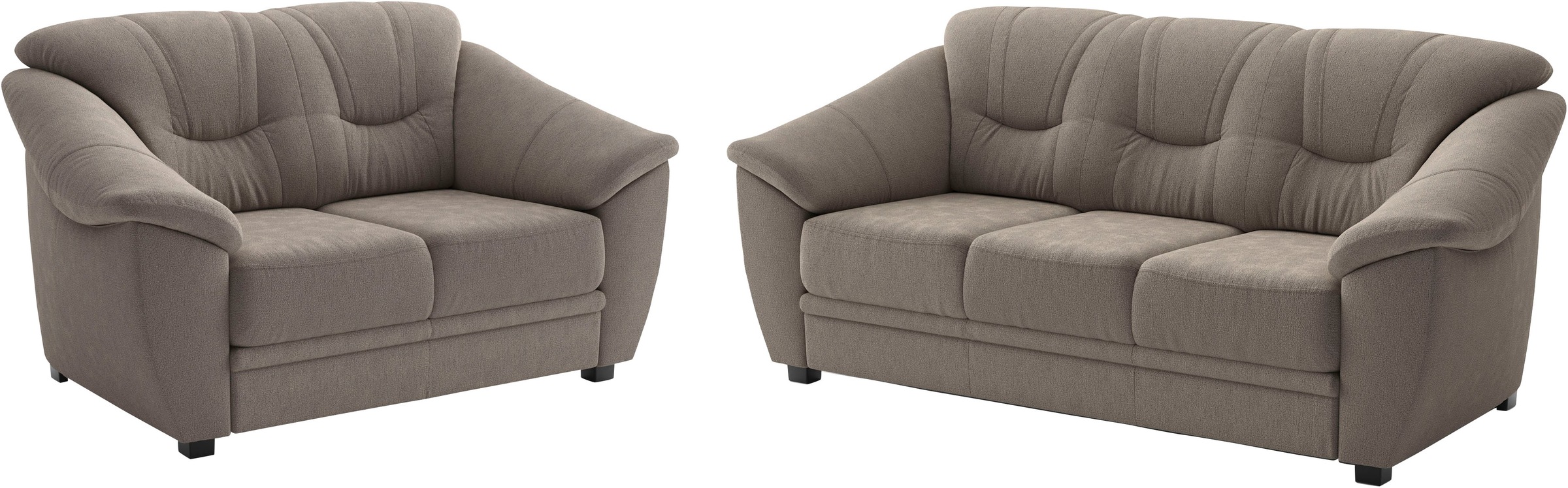 sit&more Polstergarnitur "Savona, Set: 2- & 3er-Sofa, B: 148 bzw. 198 cm, Federkern-Polsterung" 2 tlg. komfortable Sitzhöhe 46 cm, frei im Raum stellbar, stilvolles Design