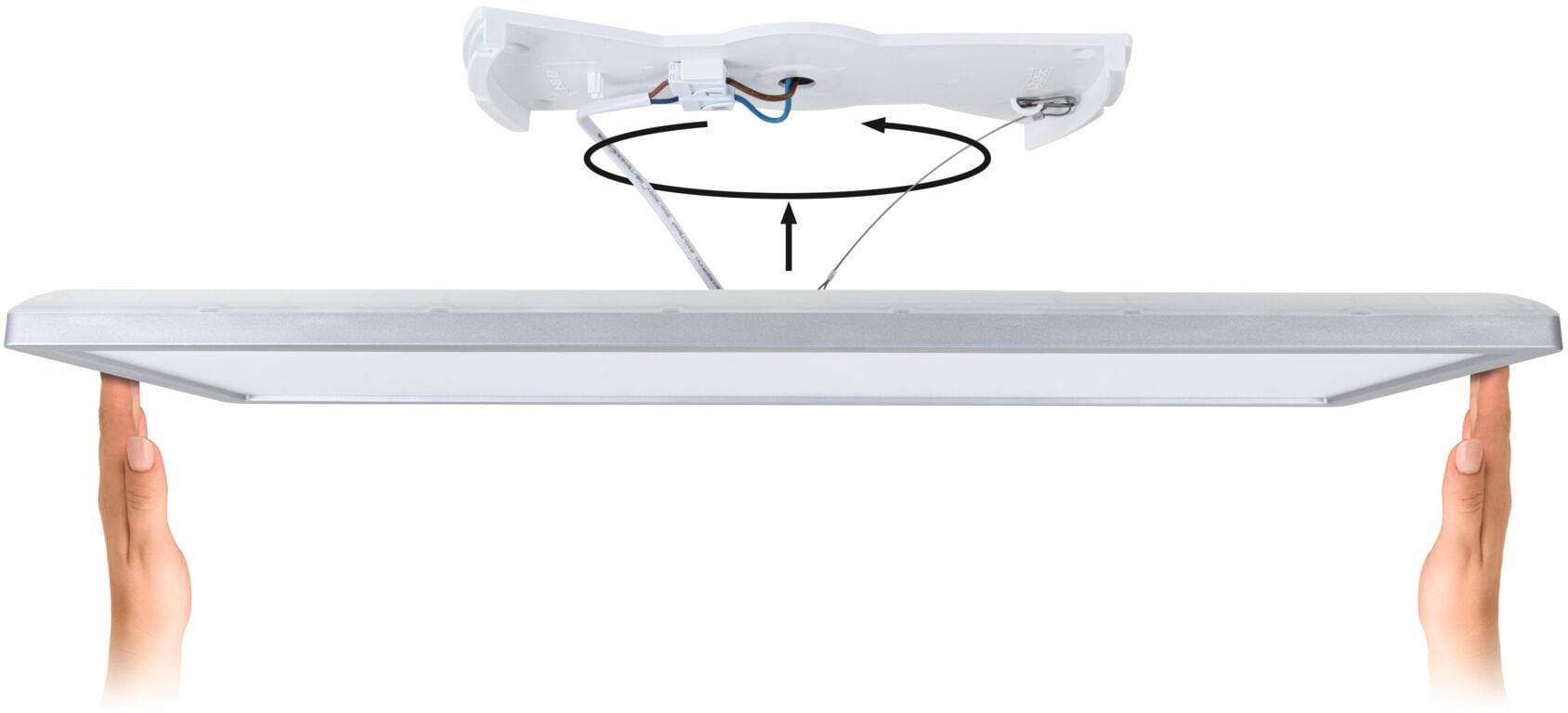 Paulmann LED Panel »Atria Shine 11,2W 3000K IP44« Warmweiß Hintergrundbeleuchtung